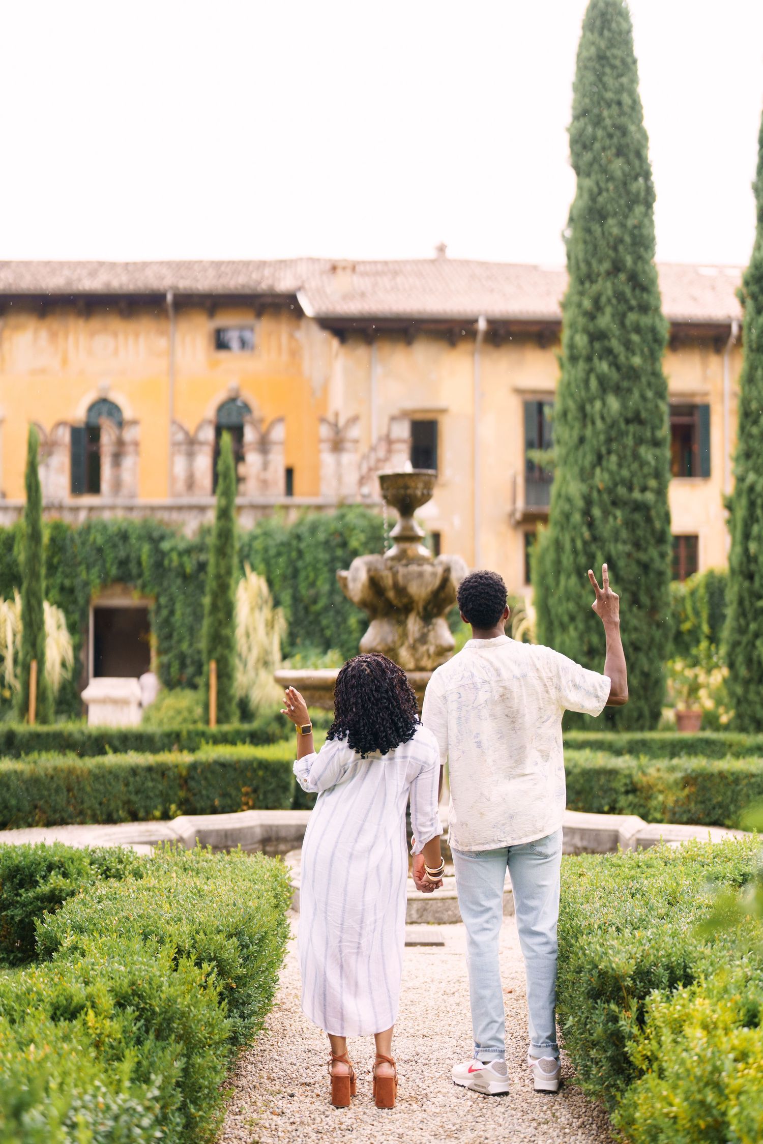 Proposal engagement and wedding photographer Italy Verona capturing natural emotional moments