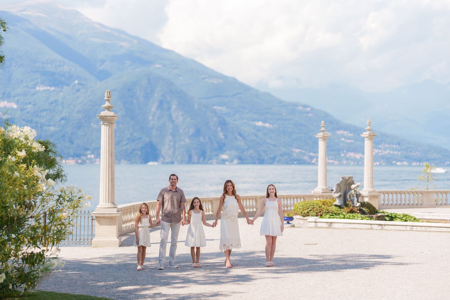Professional Lake Como family photographer in Bellagio