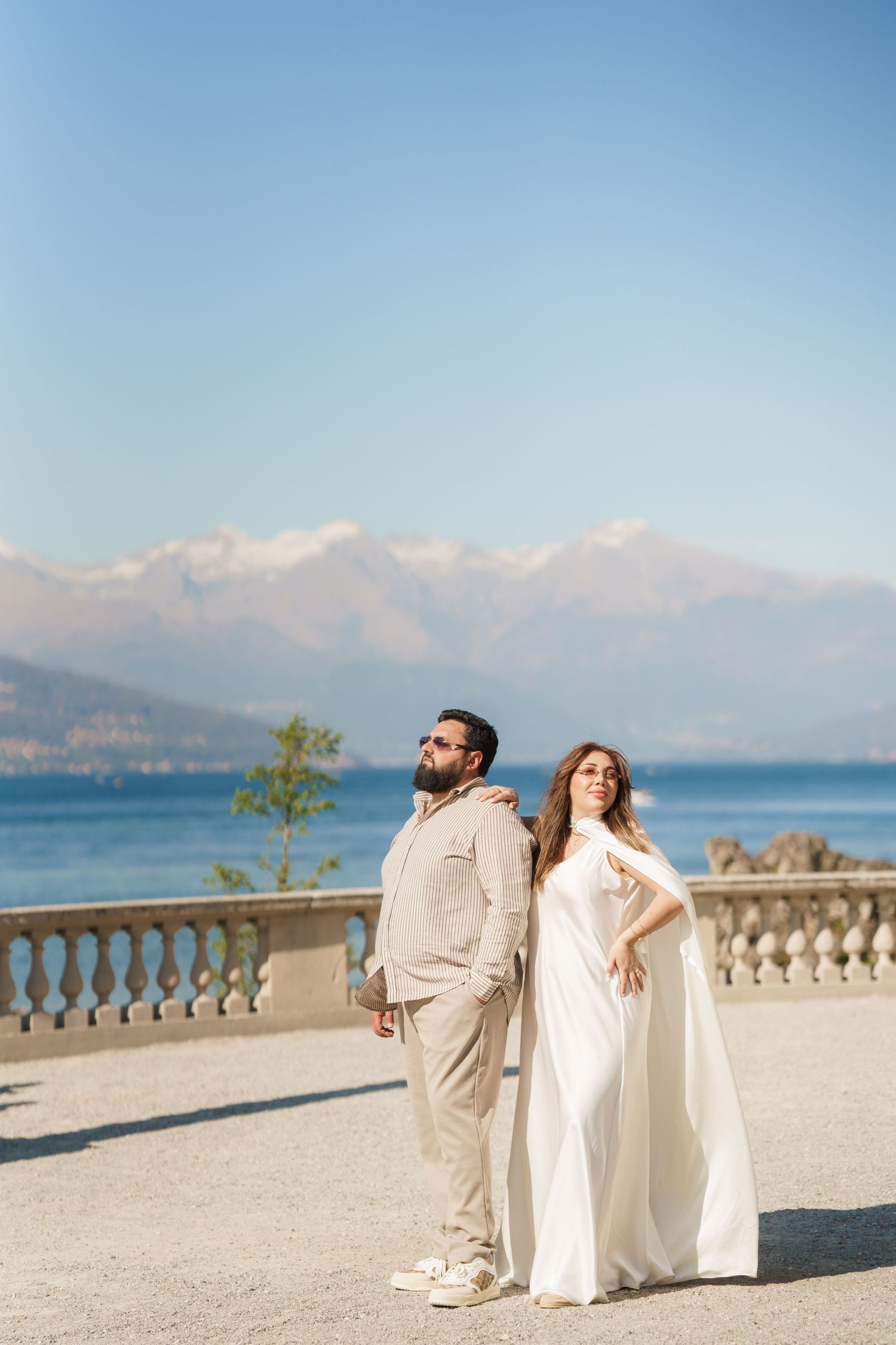 Bellagio photographer Villa Melzi maternity photoshoot Lake Como