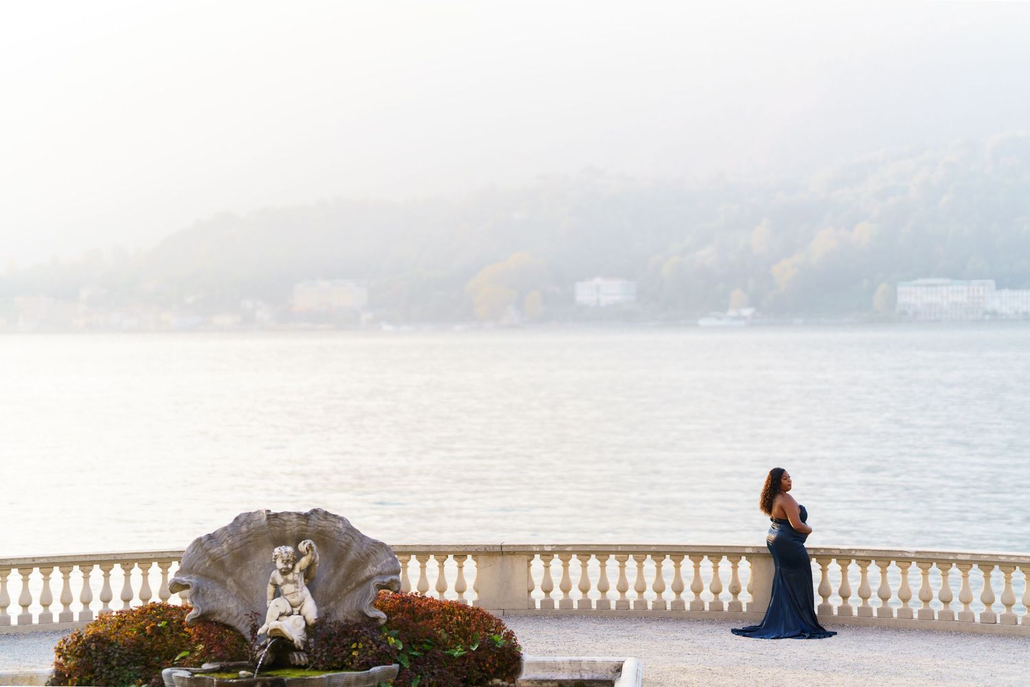 family photoshoot lake como villa melzi