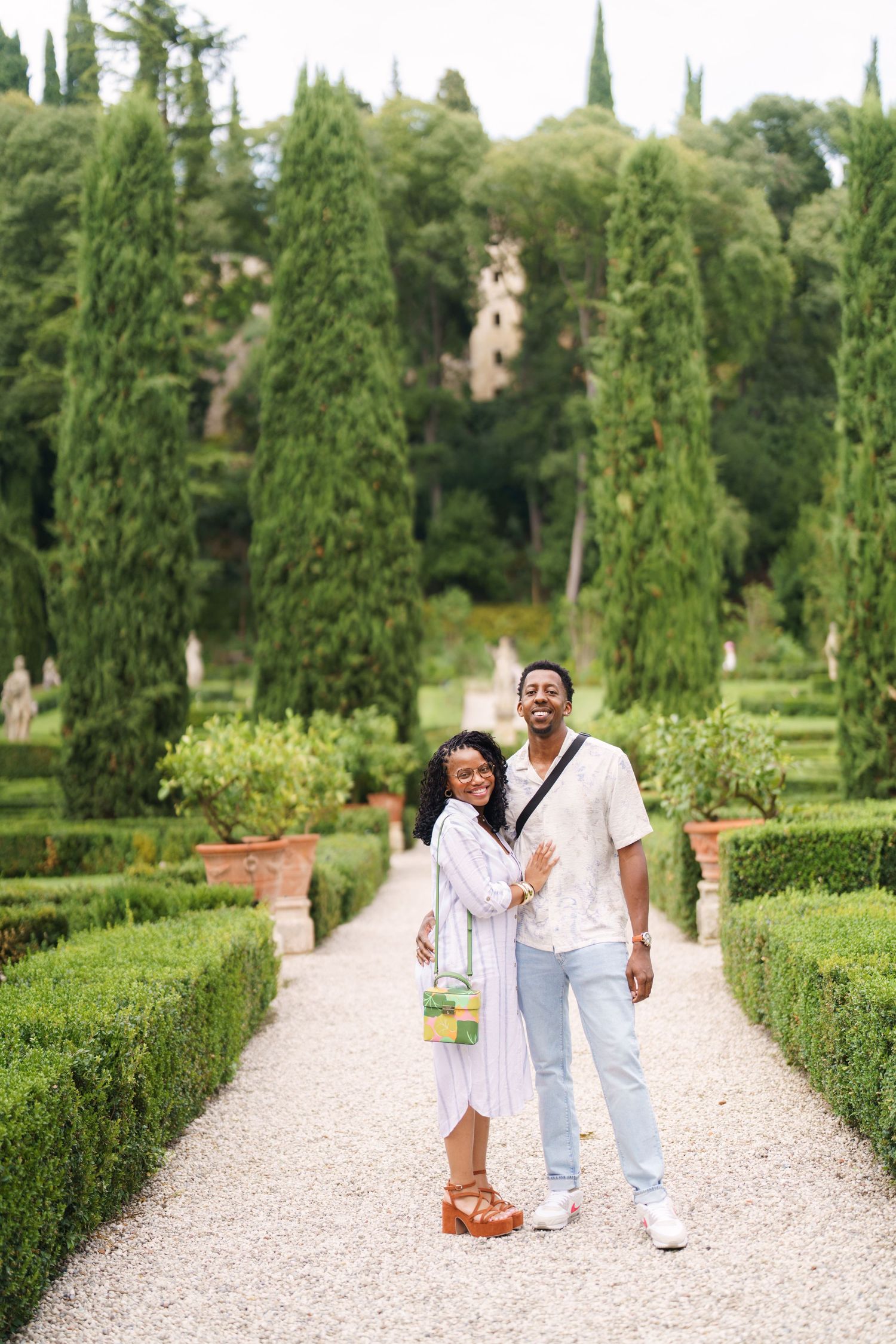 Surprise engagement proposal in Verona captured in cinematic and elegant photography style