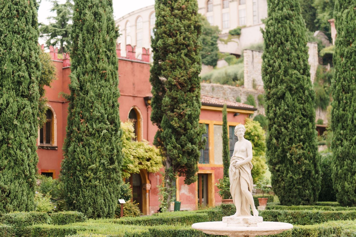 Surprise engagement proposal in Verona captured in cinematic and elegant photography style