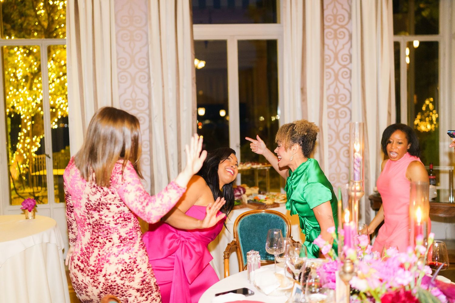 Candlelight dinner styling at Hotel Flori Como Lake celebration