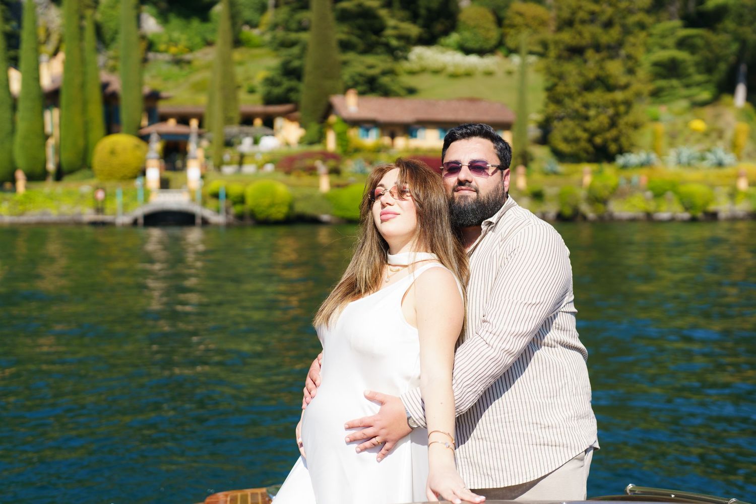Lake Como photographer Bellagio maternity and couple photoshoot
