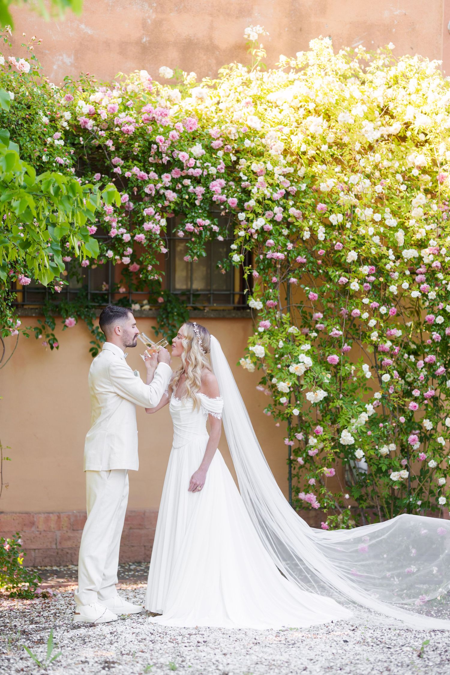 light and airy wedding photographer Italy