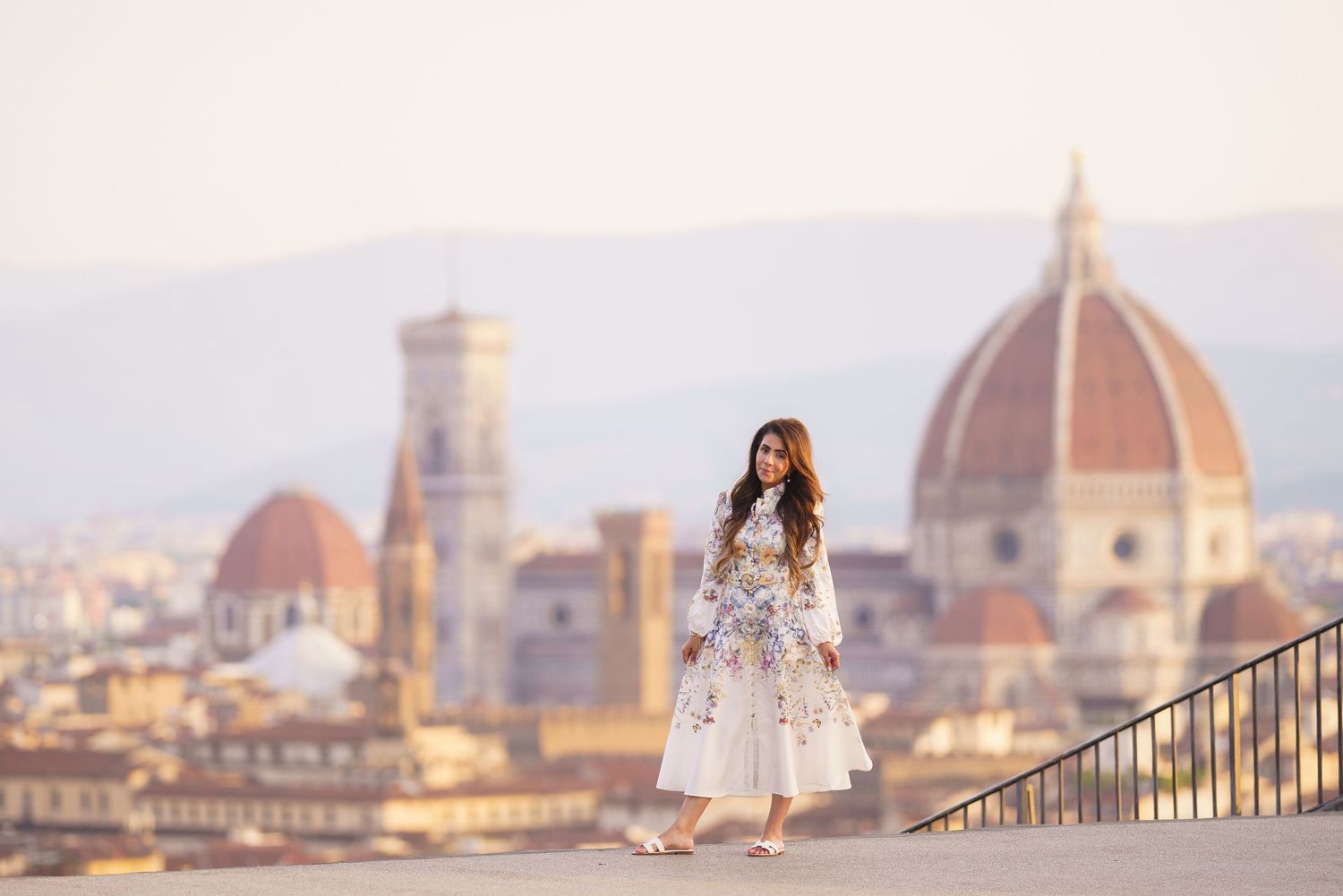 family photos Duomo Florence sunrise
