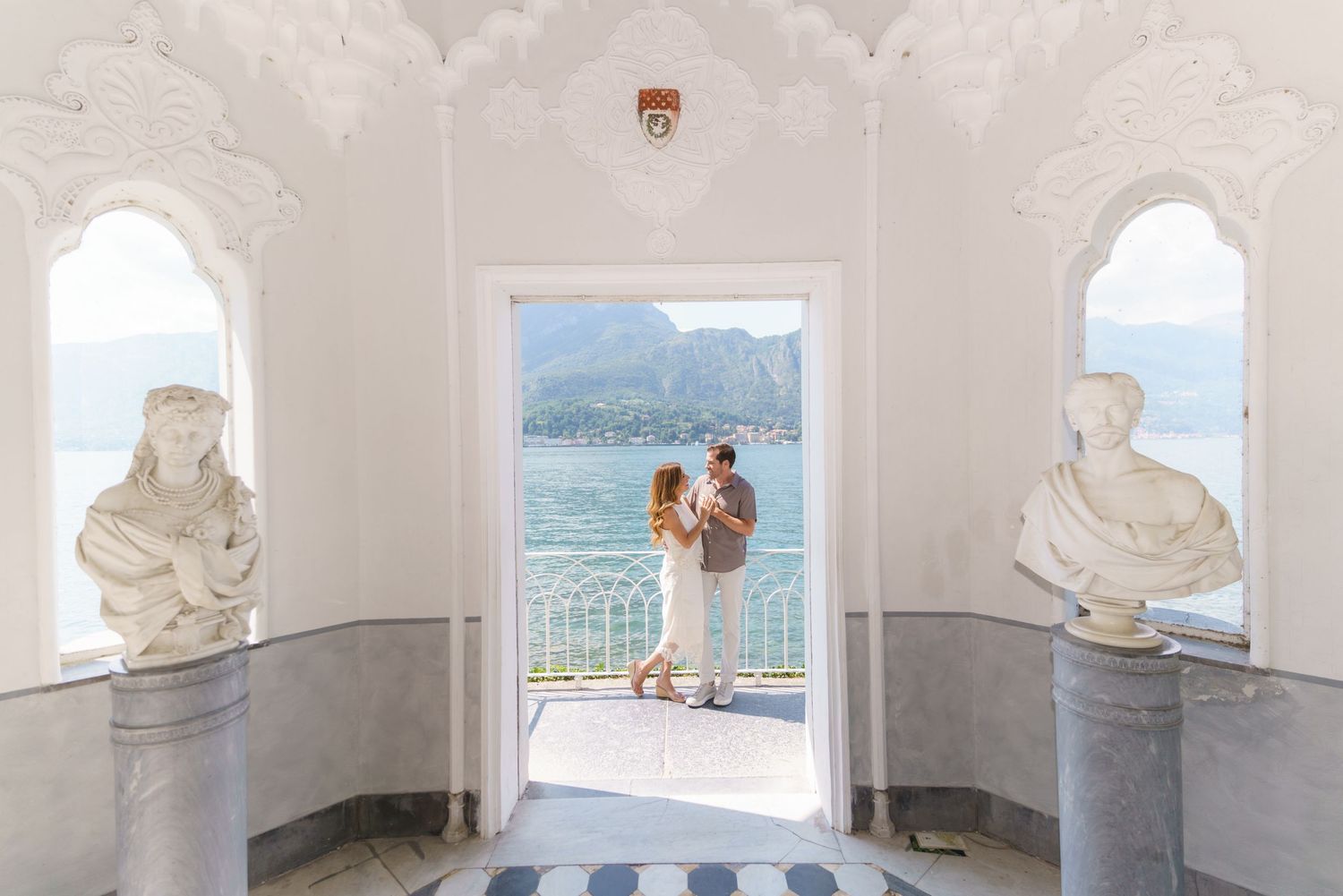 Family photography session at Villa Melzi on Lake Como