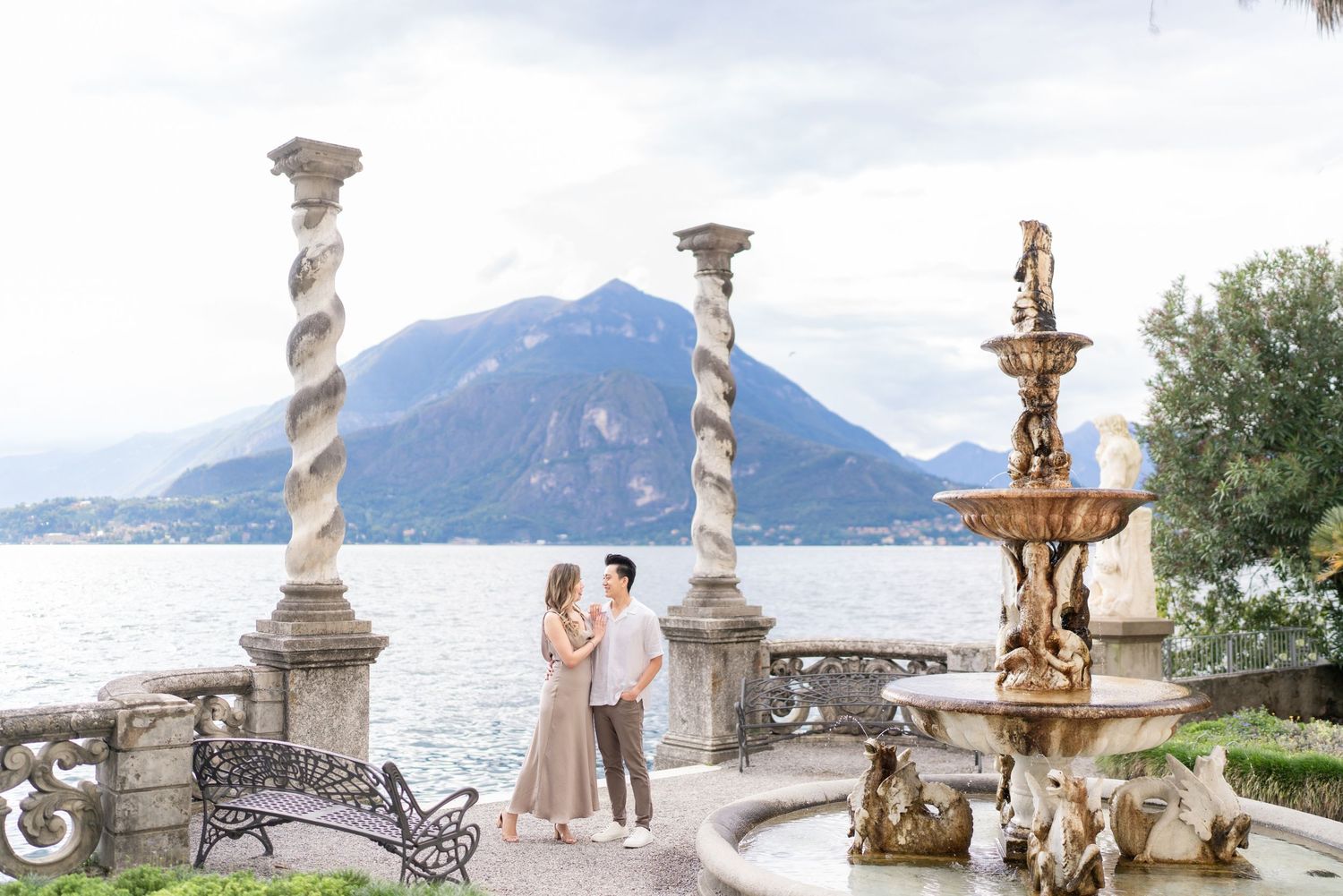 villa monastero proposal and couples photographer