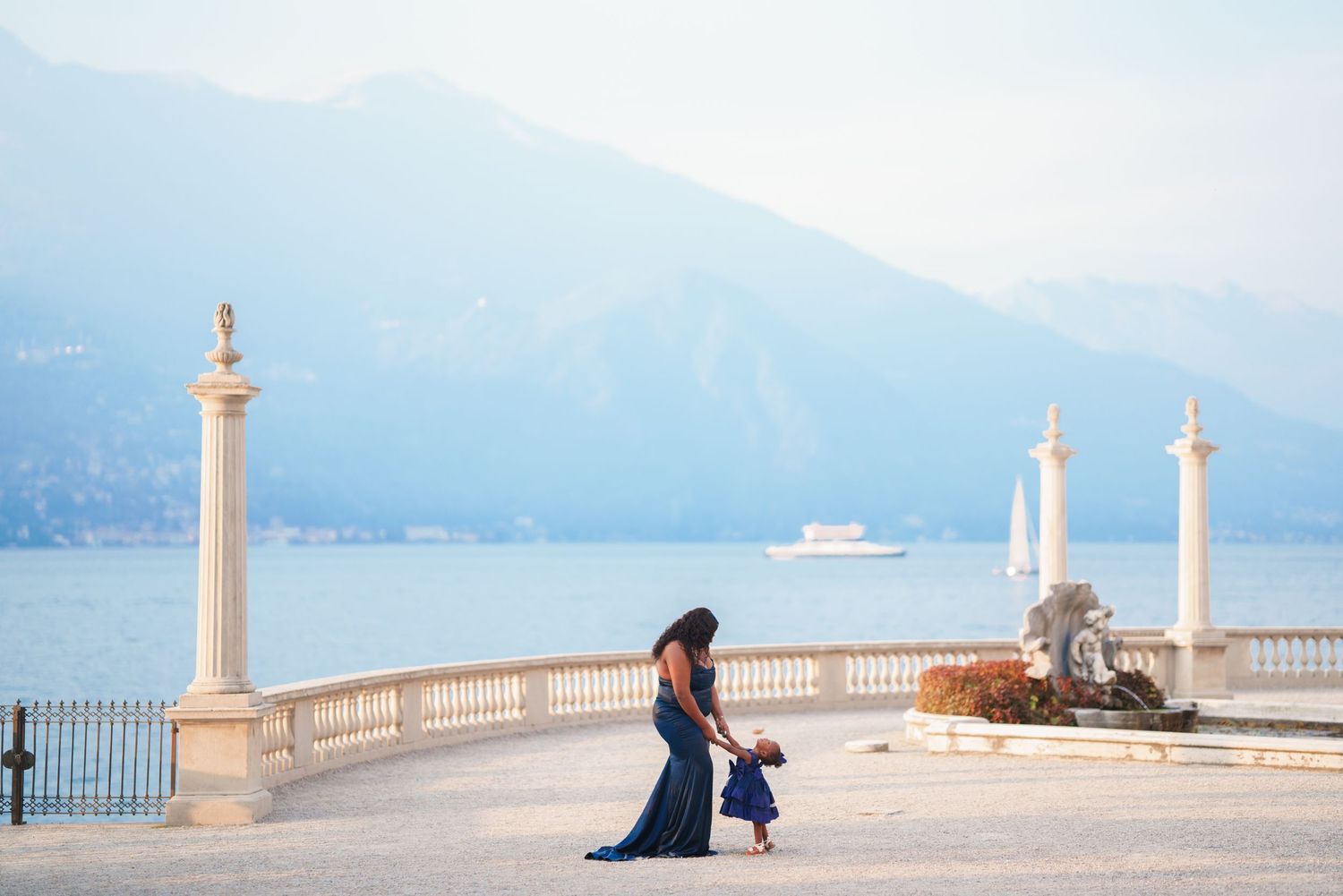 family photos lake como italy
