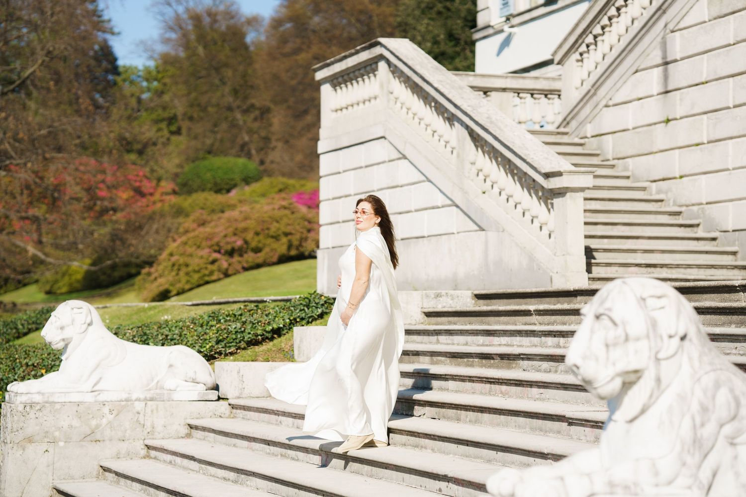 Bellagio photographer Villa Melzi maternity photoshoot Lake Como