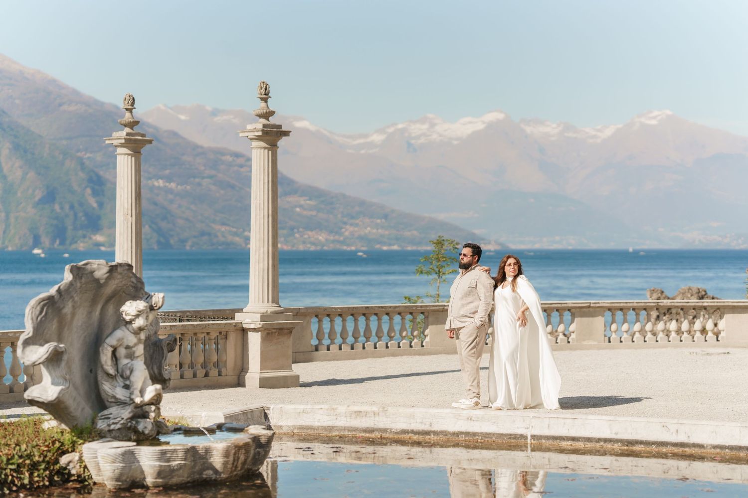 Bellagio photographer Villa Melzi maternity photoshoot Lake Como