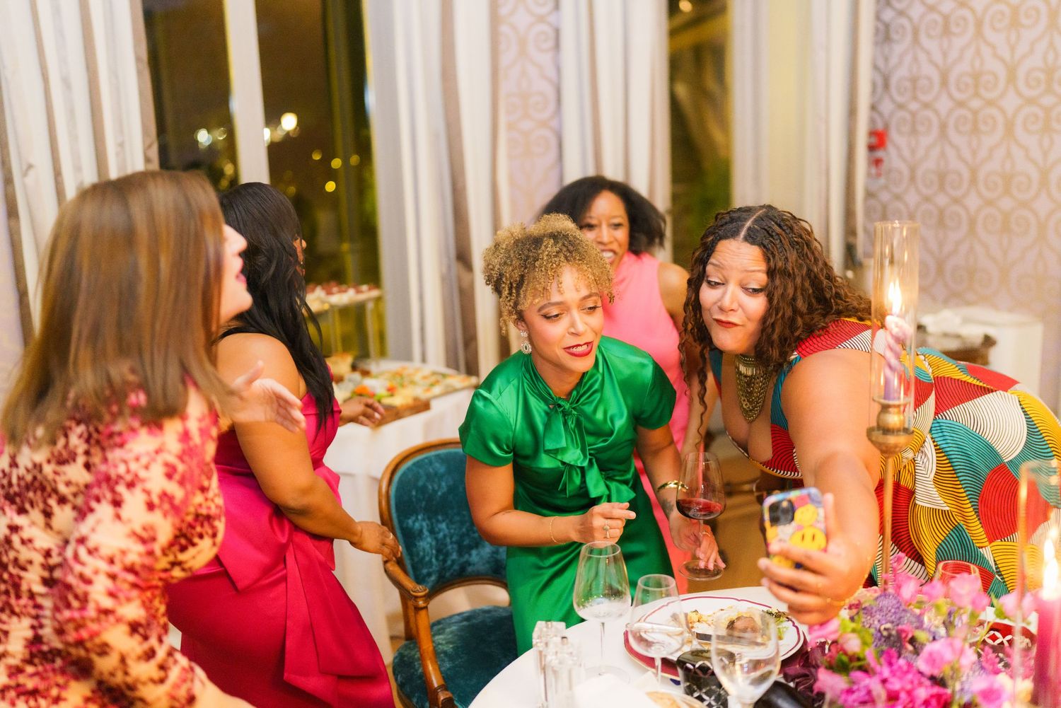 Candlelight dinner styling at Hotel Flori Como Lake celebration