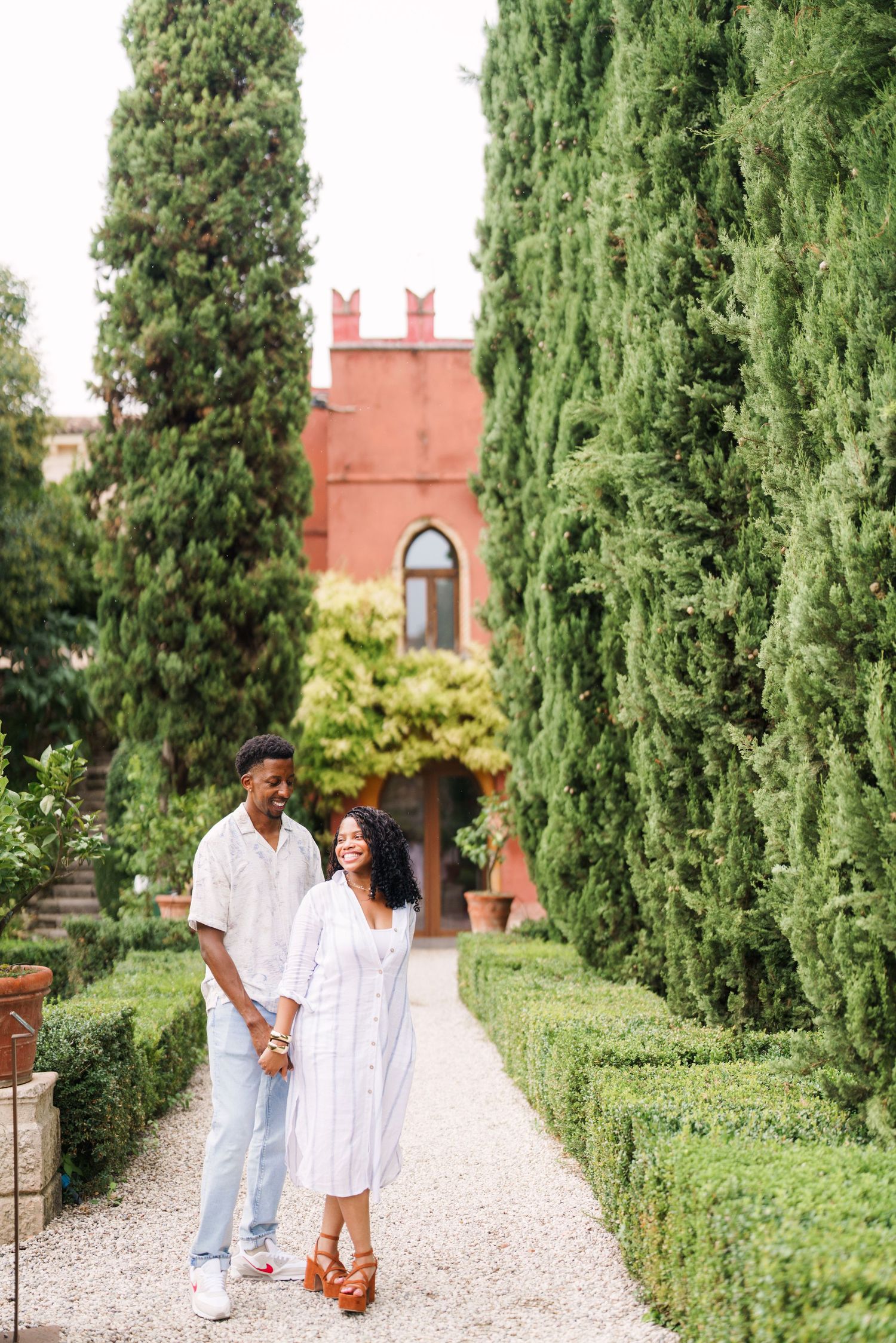 Proposal engagement and wedding photographer Italy Verona capturing natural emotional moments