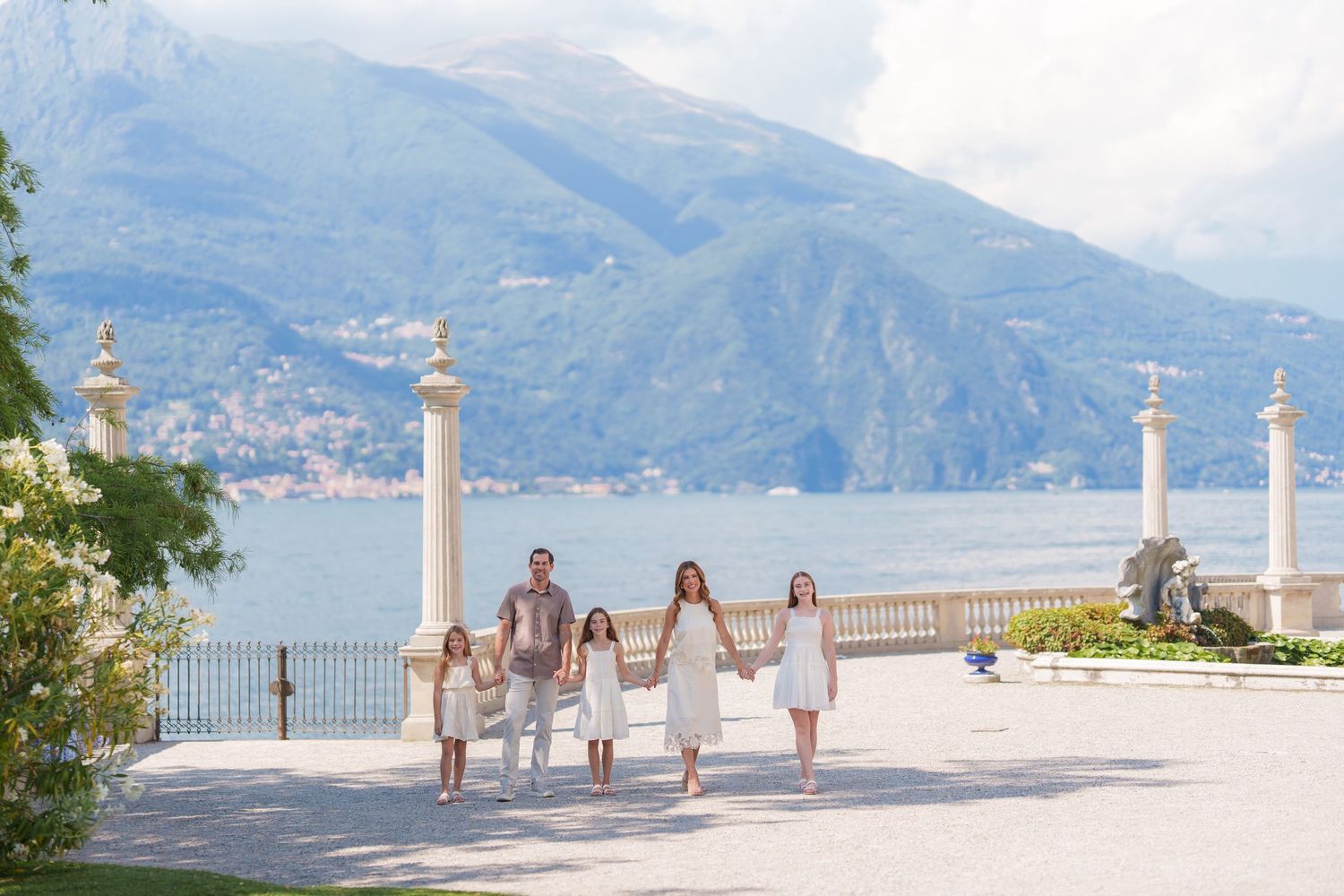 Professional Lake Como family photographer in Bellagio