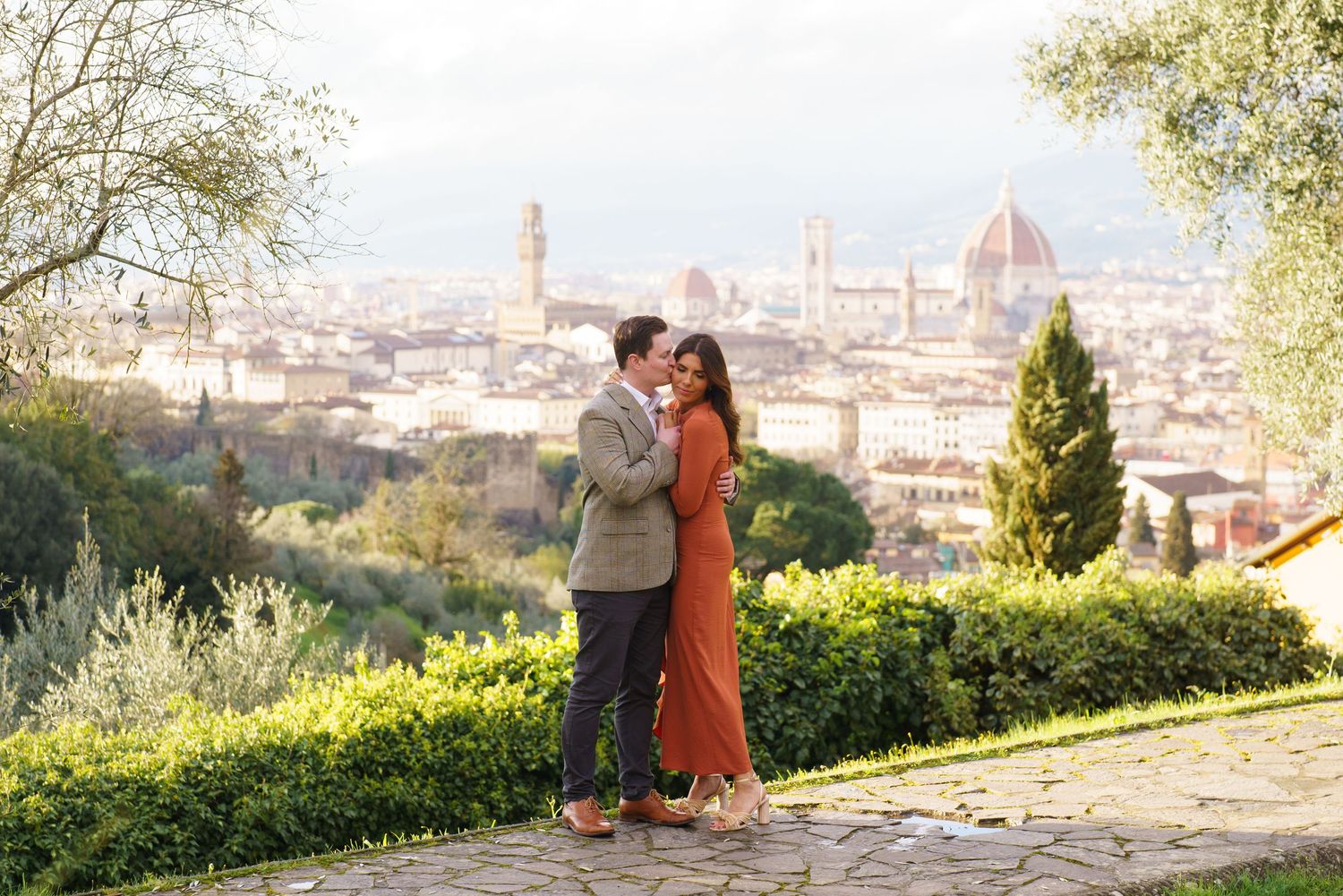 luxury family photographer florence overlooking duomo