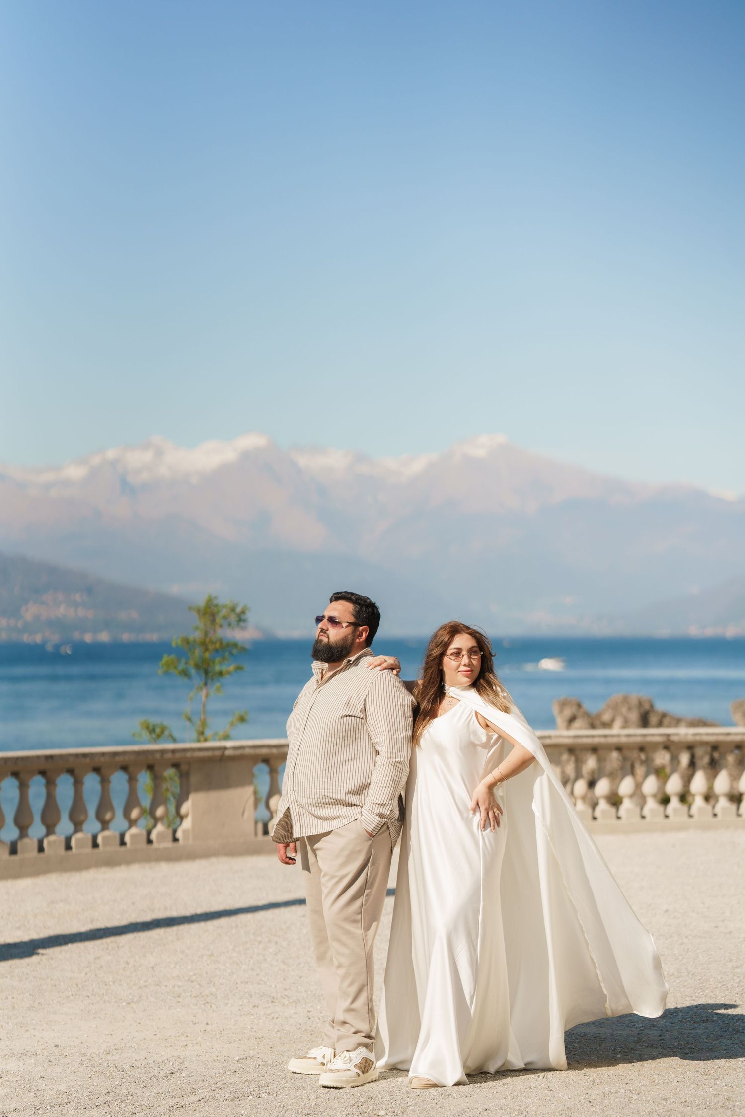 Bellagio photographer Villa Melzi maternity photoshoot Lake Como