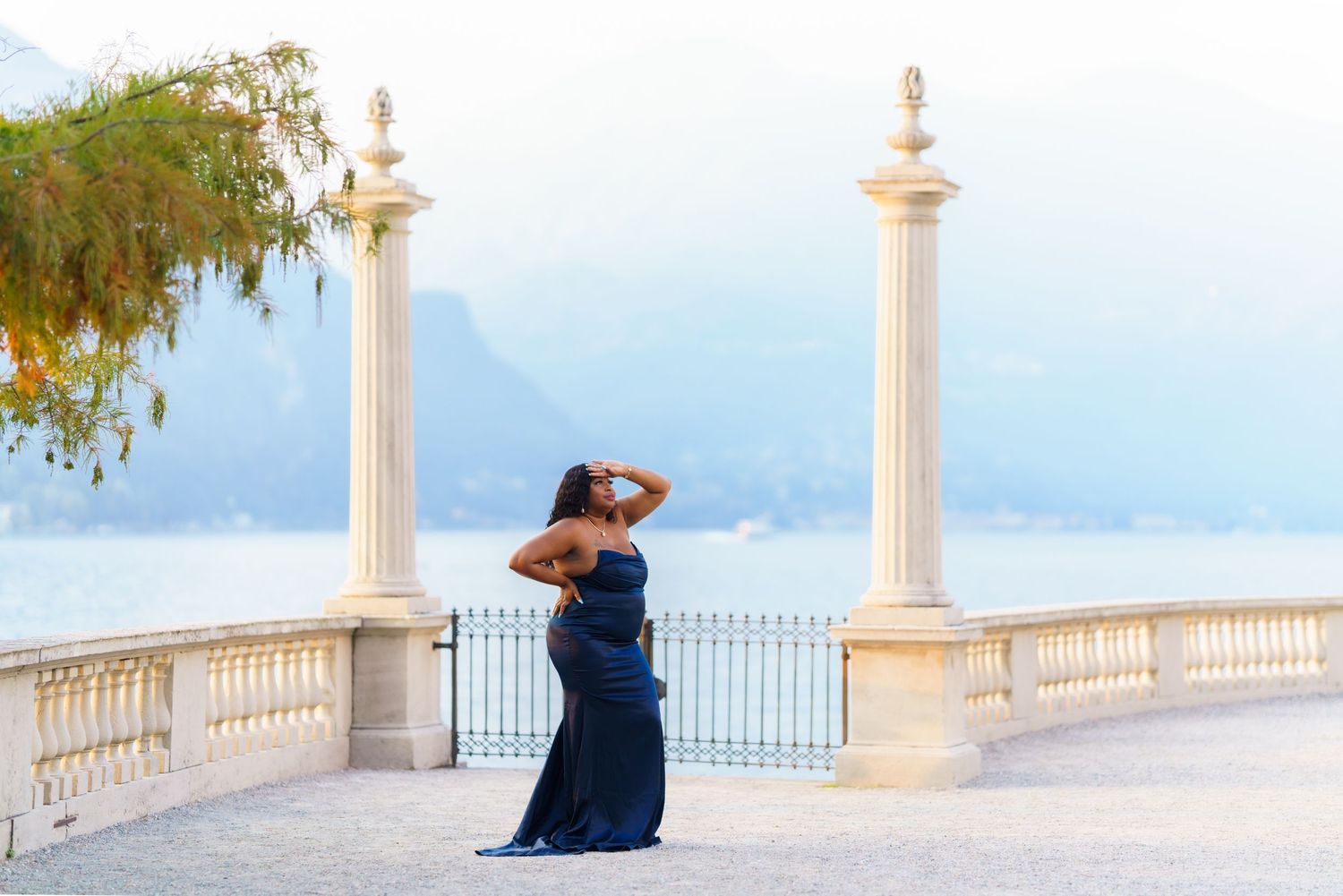 family photoshoot lake como villa melzi