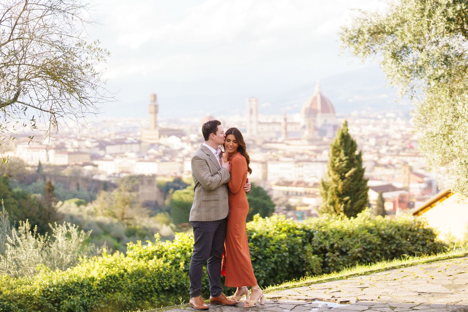 luxury family photographer florence overlooking duomo