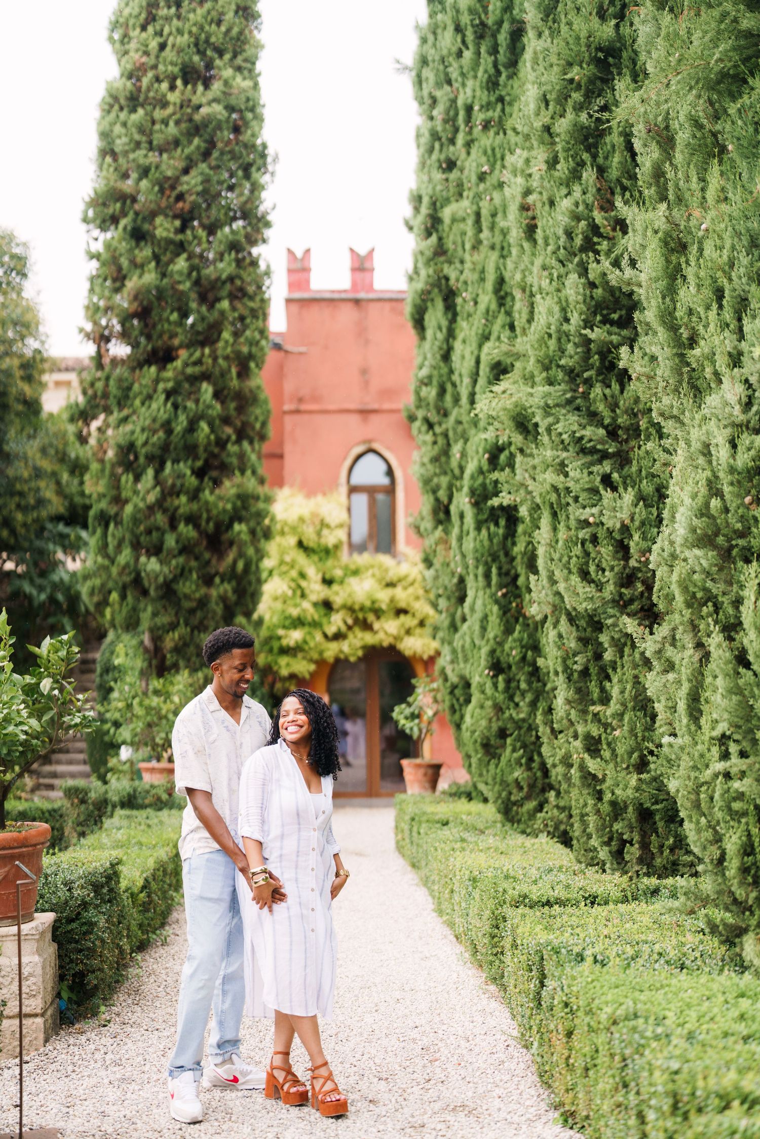 Proposal engagement and wedding photographer Italy Verona capturing natural emotional moments