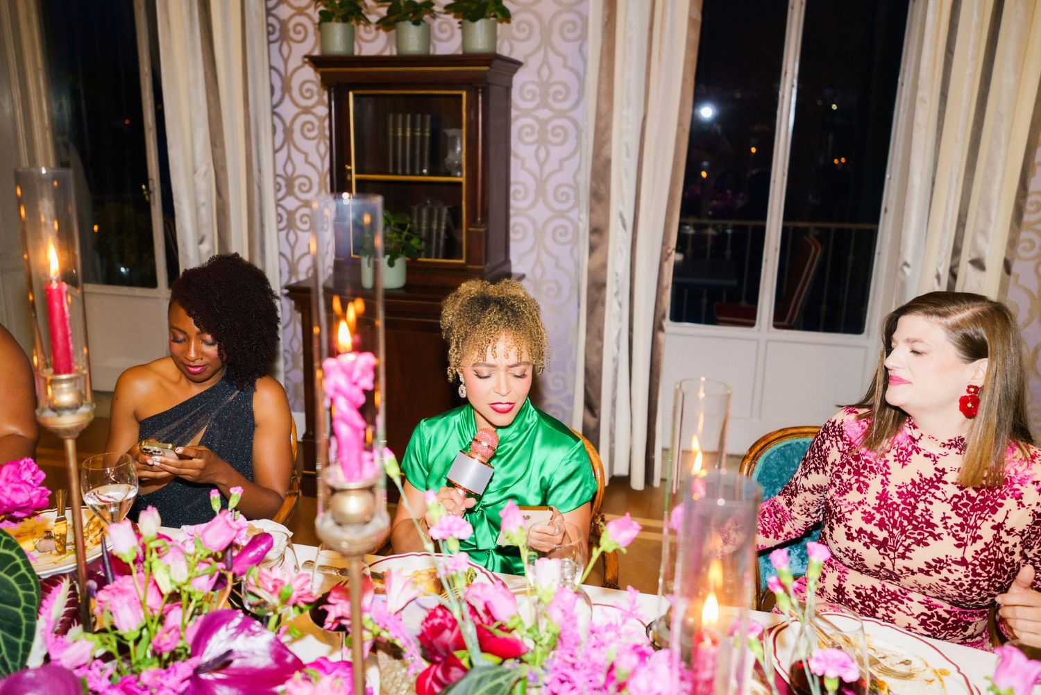 Candlelight dinner styling at Hotel Flori Como Lake celebration