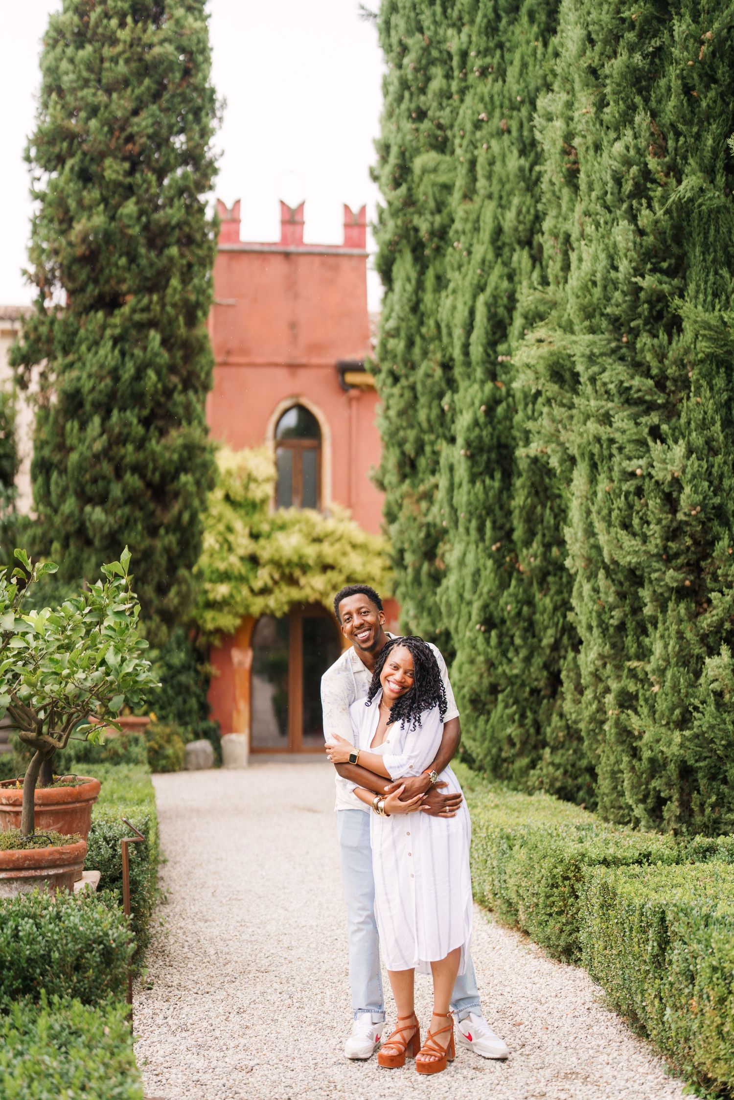 Proposal engagement and wedding photographer Italy Verona capturing natural emotional moments