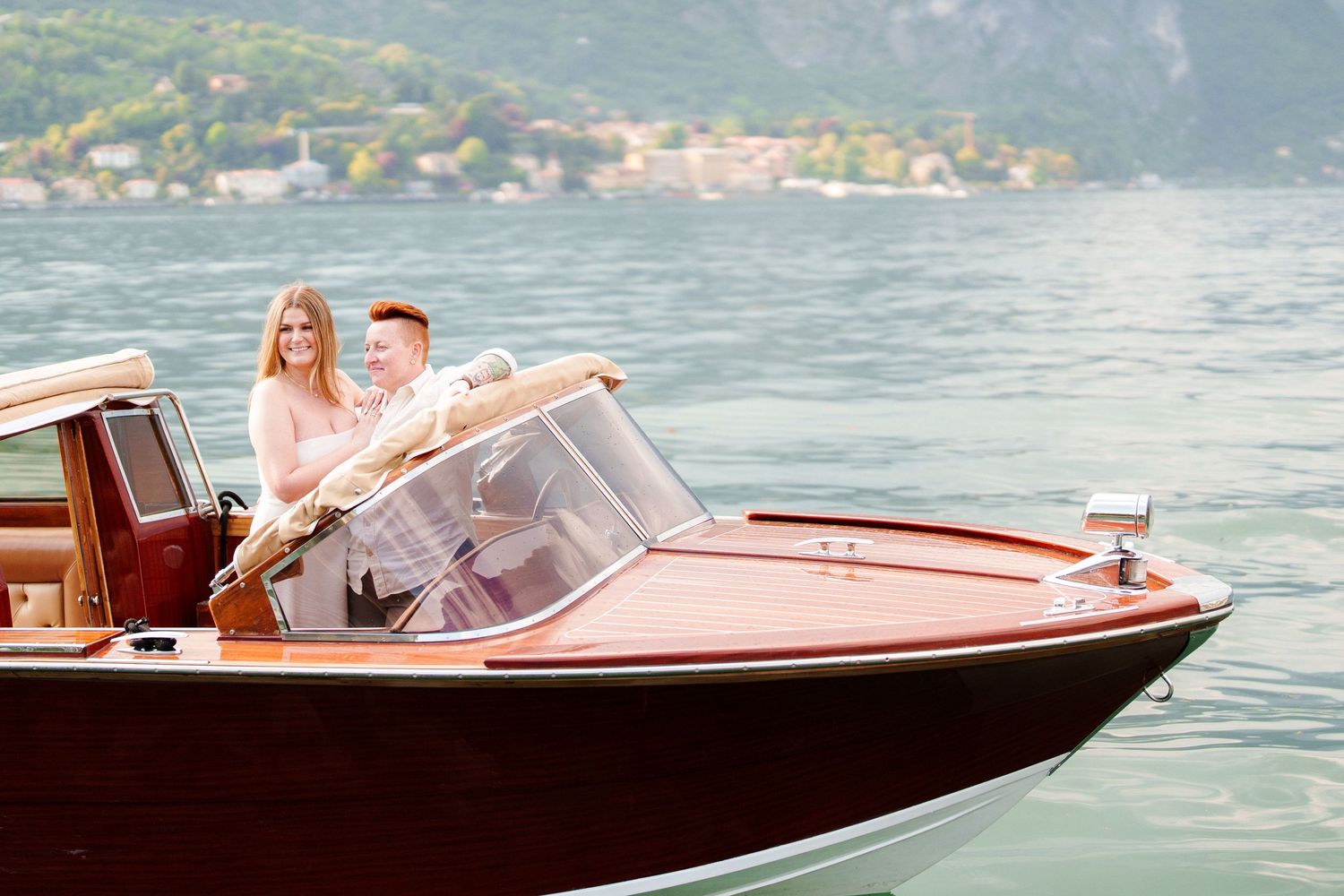 proposal on lake como varenna elegant photoshoot same sex couple