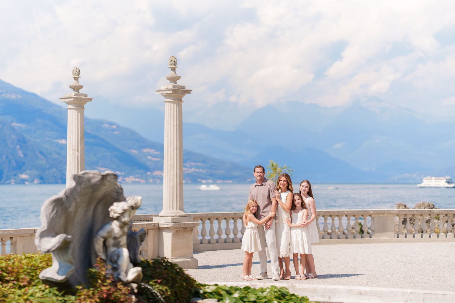 Professional Lake Como family photographer in Bellagio