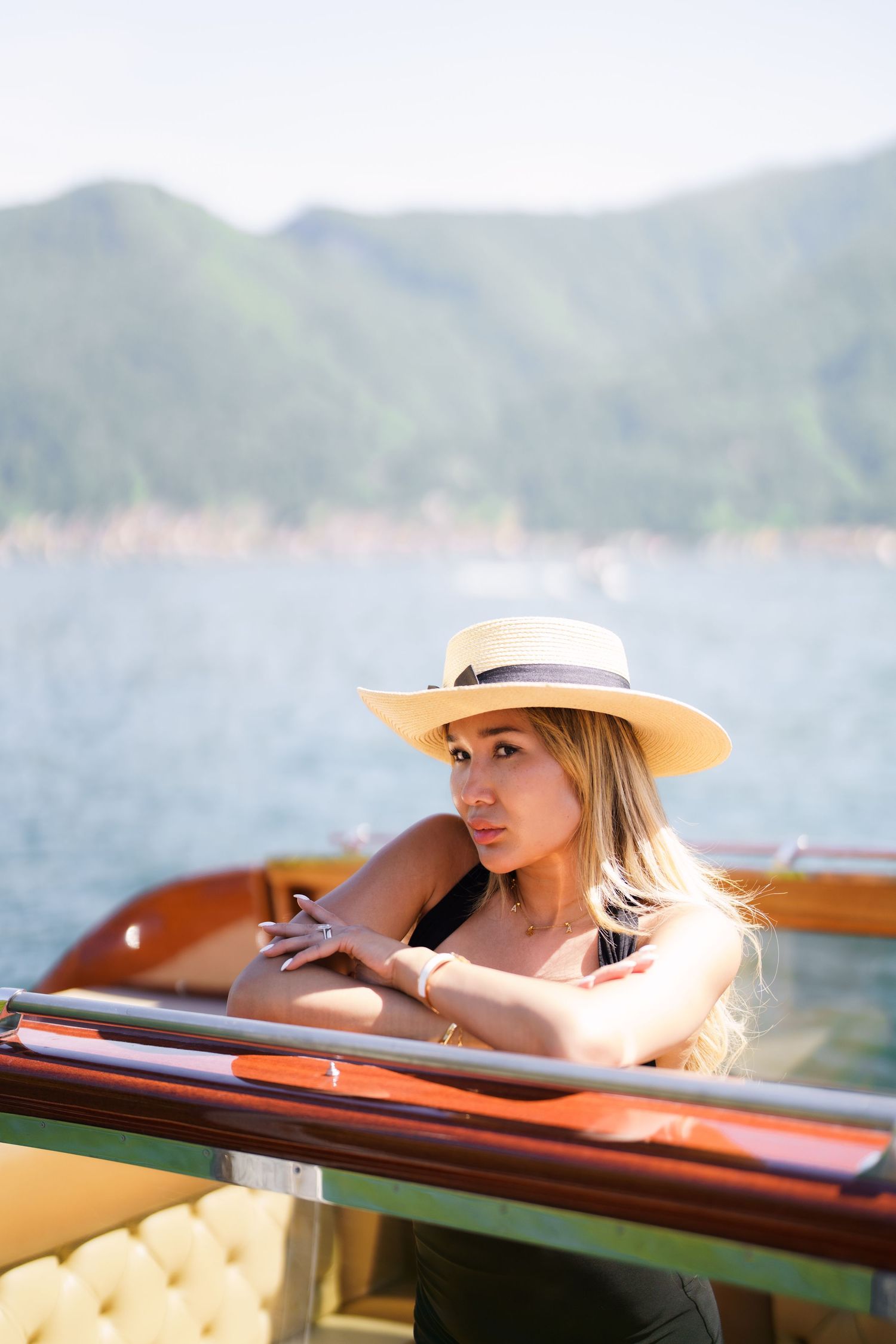 Luxury photographer Italy Como Lake creating editorial style portraits in Menaggio and Bellagio