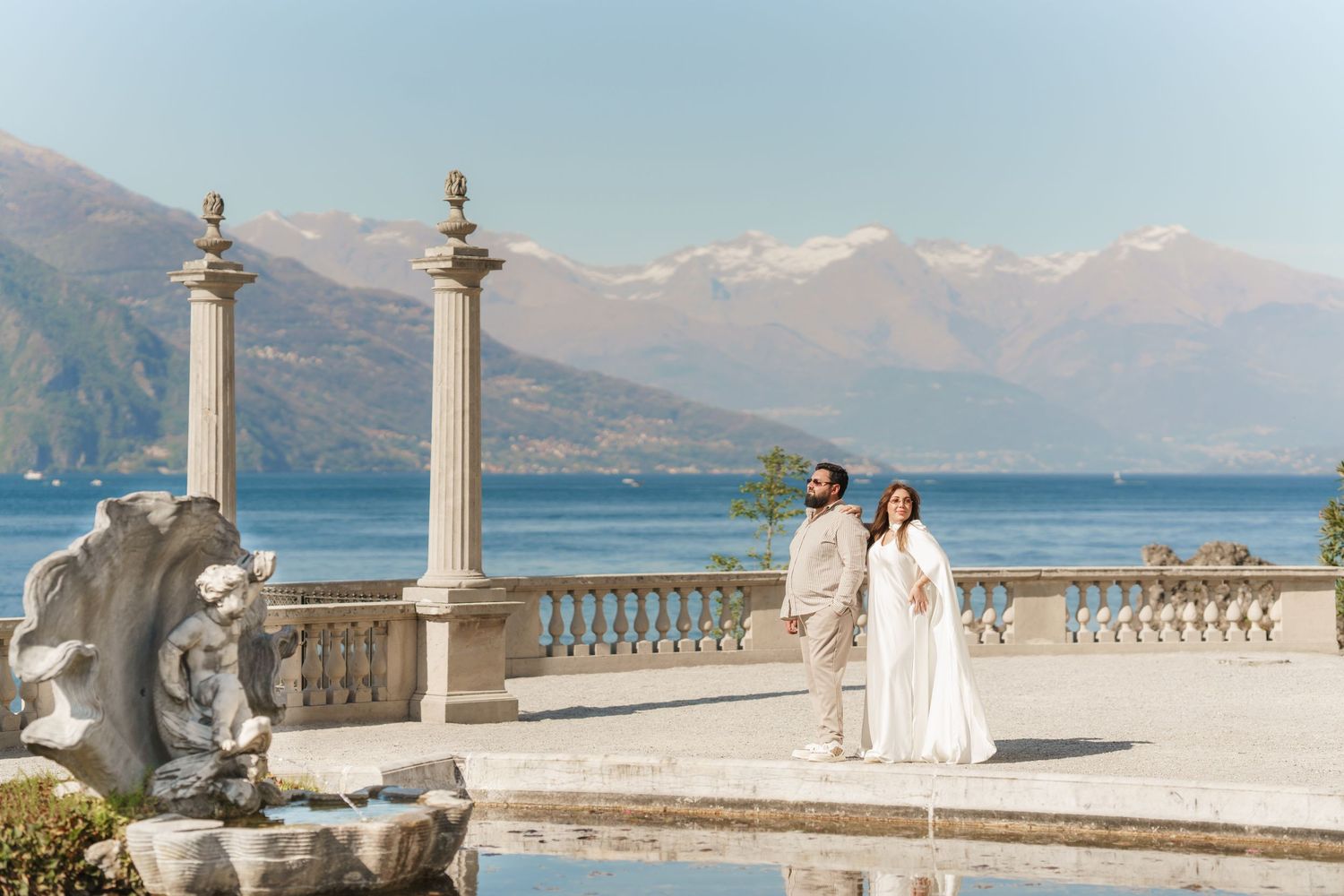 Bellagio photographer Villa Melzi maternity photoshoot Lake Como