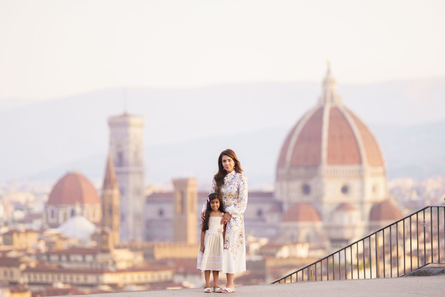 family photos Duomo Florence sunrise