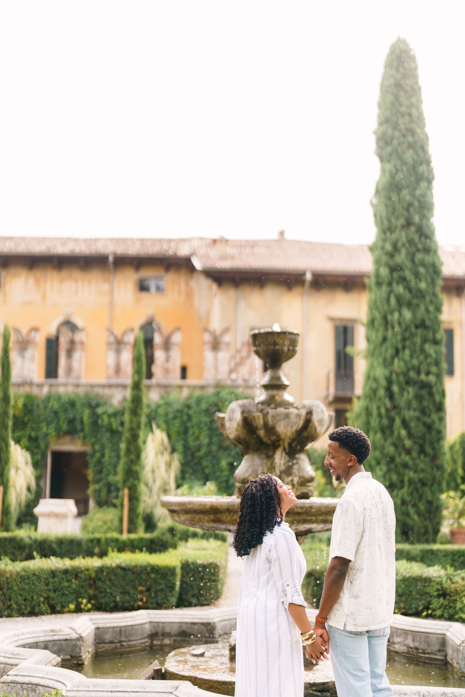 Proposal engagement and wedding photographer Italy Verona capturing natural emotional moments