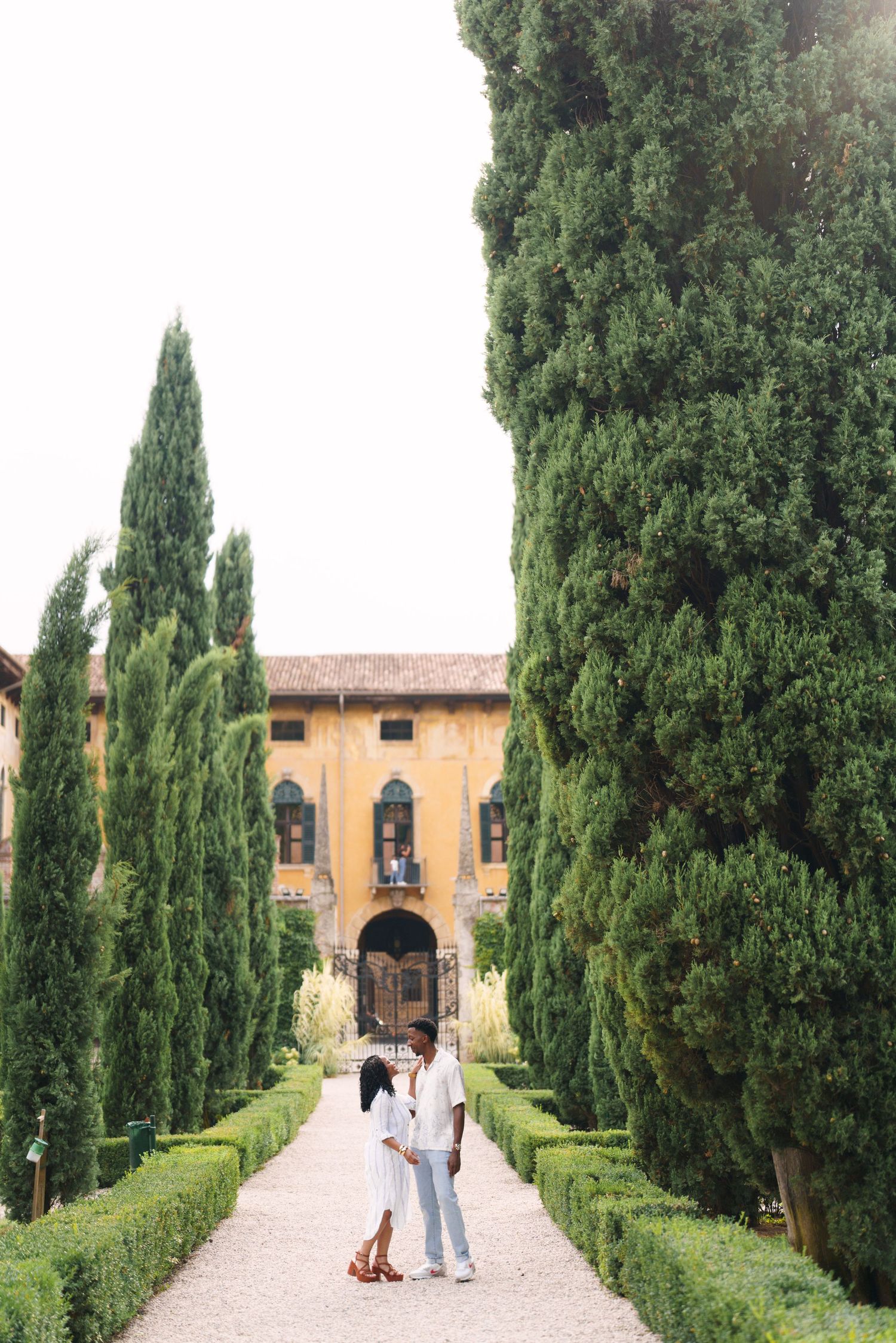 Proposal engagement and wedding photographer Italy Verona capturing natural emotional moments