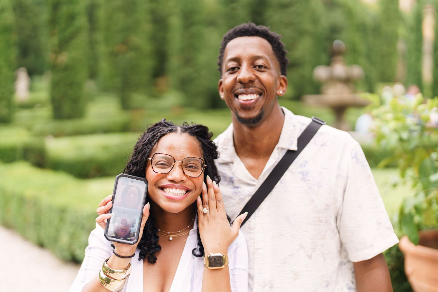 Surprise engagement proposal in Verona captured in cinematic and elegant photography style