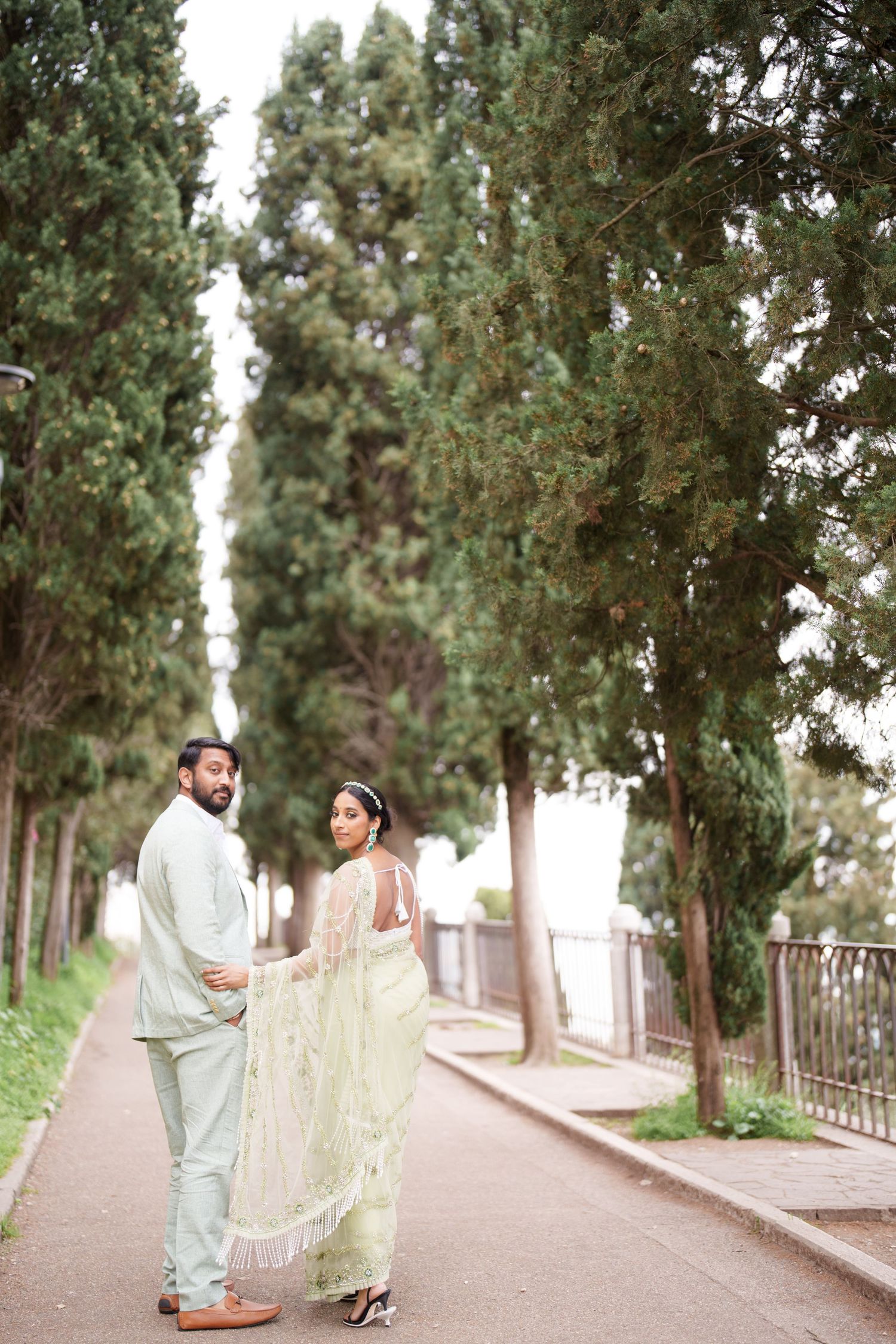 romantic couple walking ponte pietra verona photographer elegant couple photoshoot verona italy