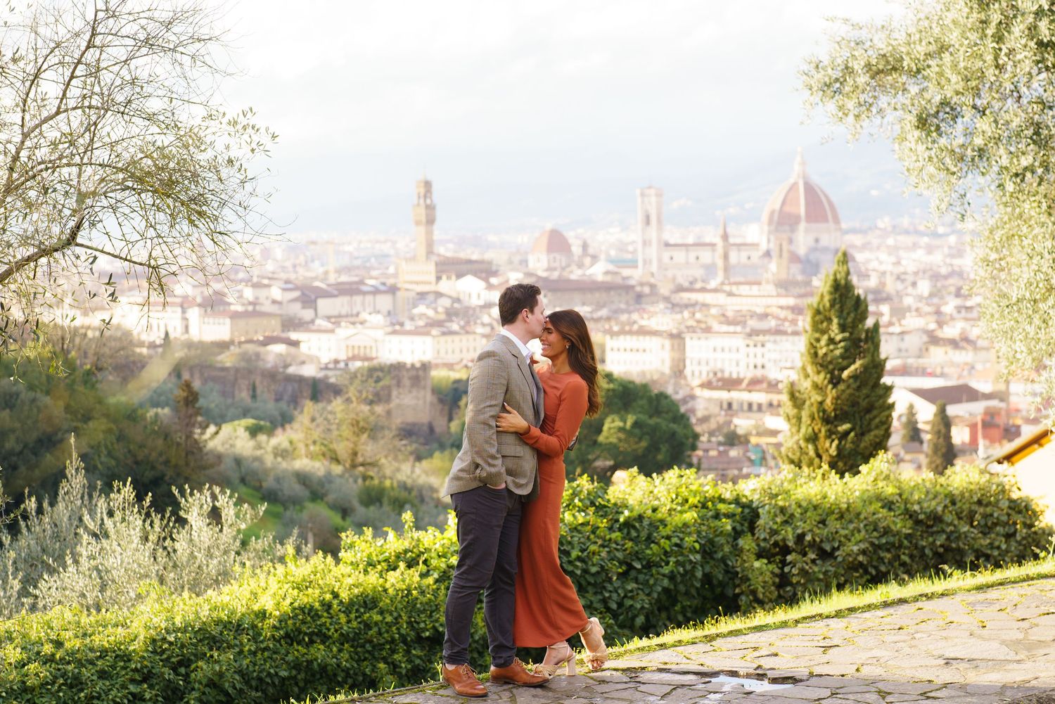 luxury family photographer florence overlooking duomo