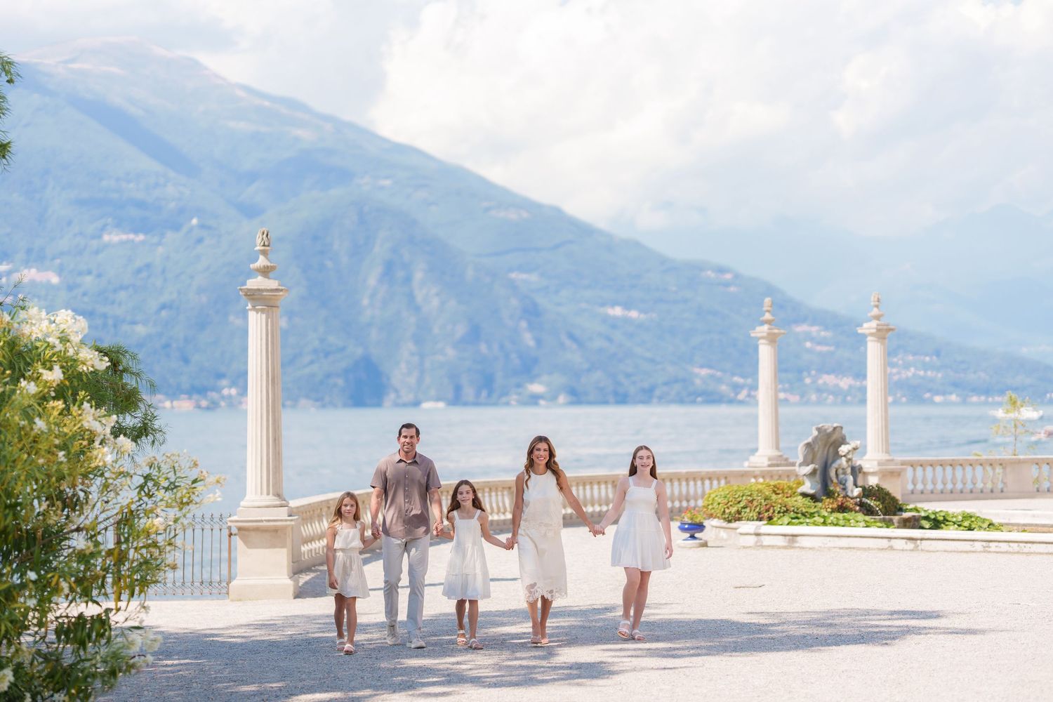 Professional Lake Como family photographer in Bellagio