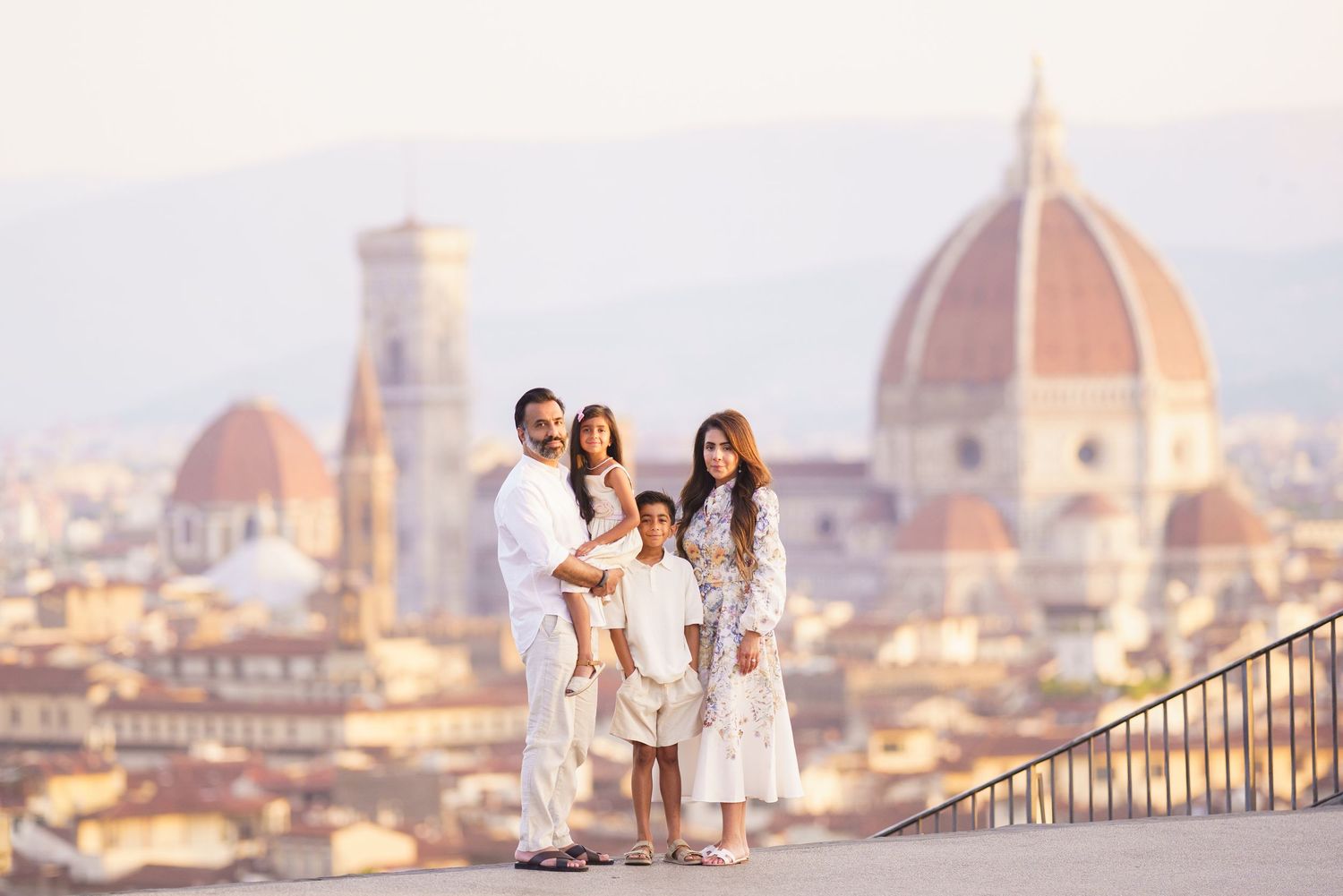 family photos Duomo Florence sunrise
