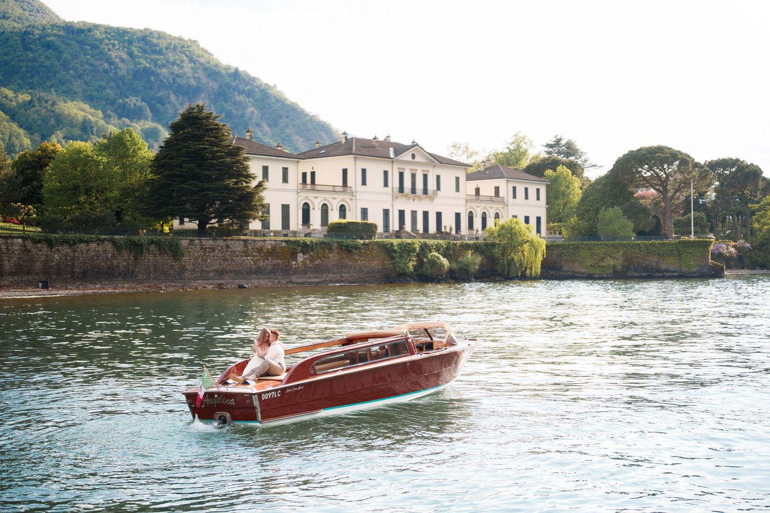 proposal on lake como varenna elegant photoshoot same sex couple