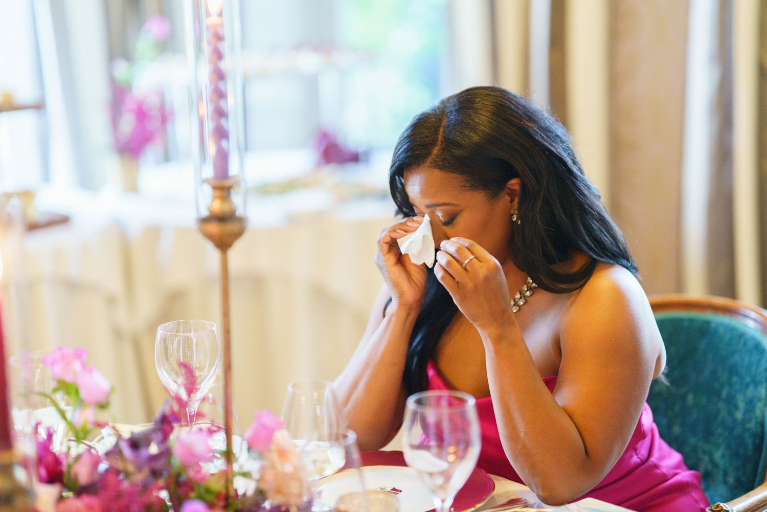 Candlelight dinner styling at Hotel Flori Como Lake celebration