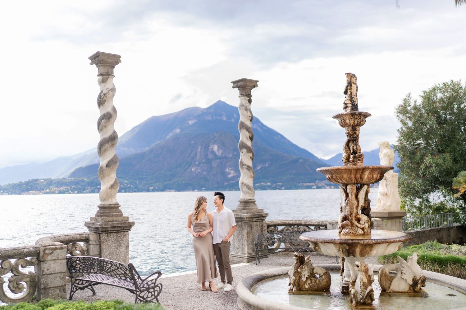 villa monastero proposal and couples photographer