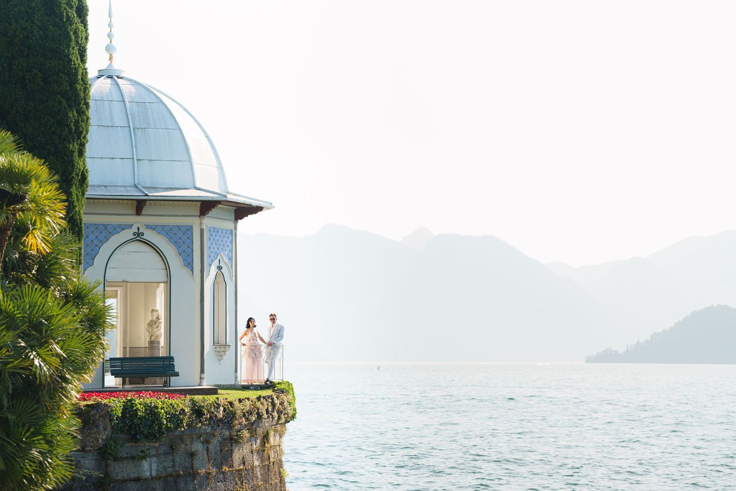 elegant couple photography bellagio italy lake view