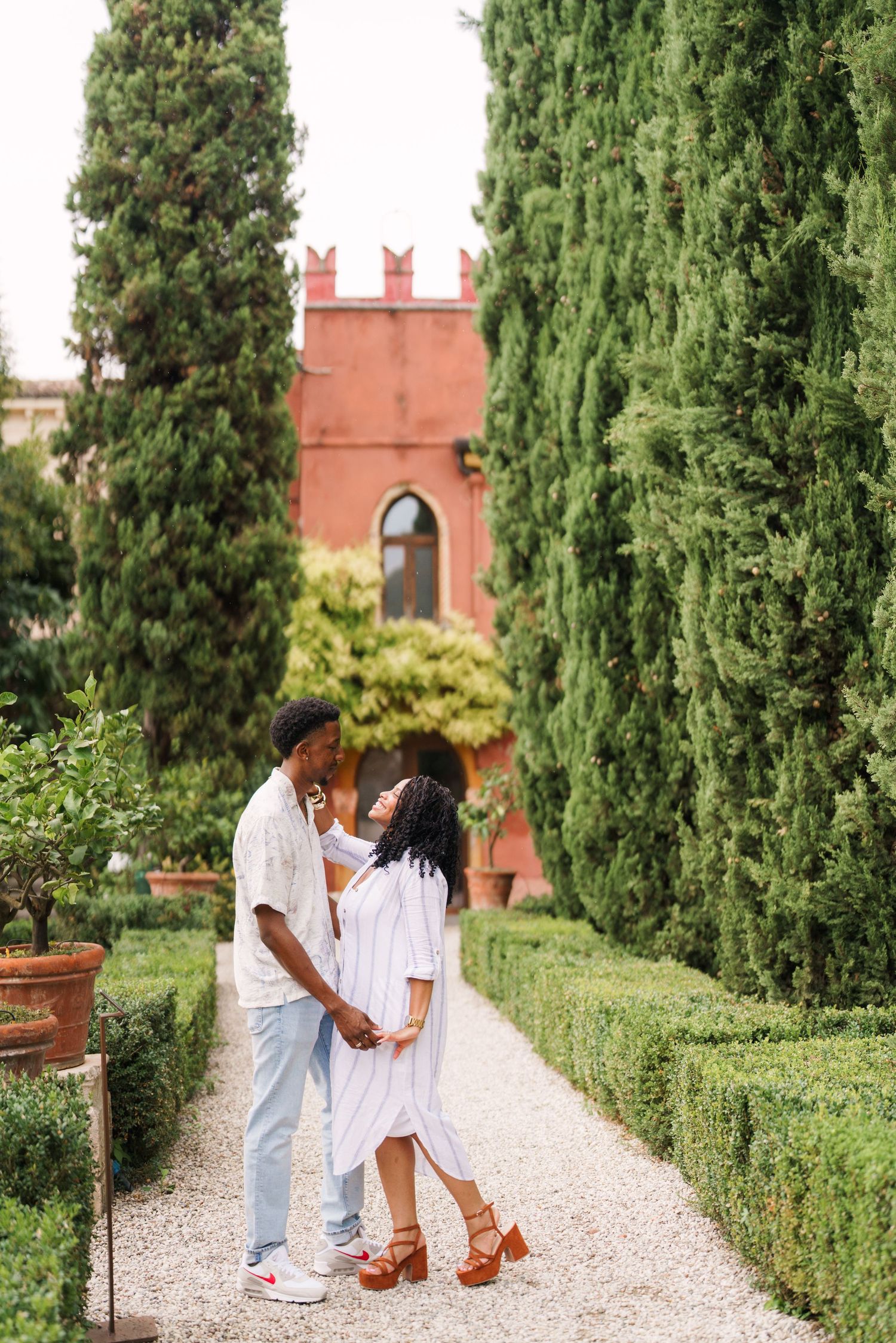 Proposal engagement and wedding photographer Italy Verona capturing natural emotional moments