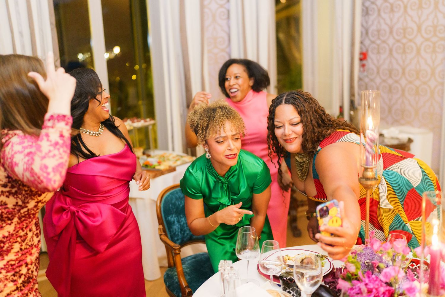 Candlelight dinner styling at Hotel Flori Como Lake celebration