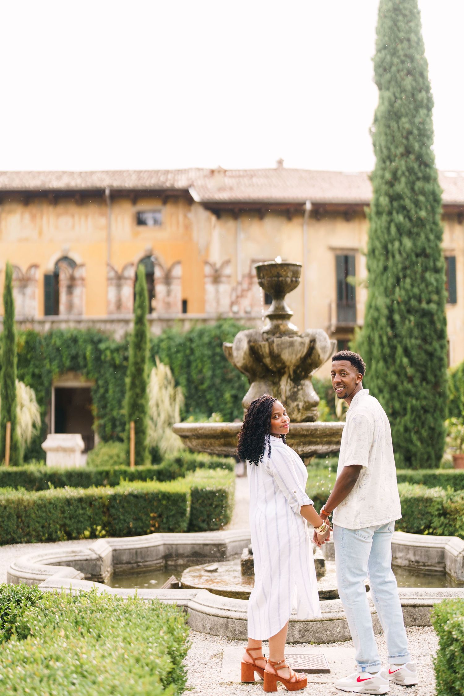 Proposal engagement and wedding photographer Italy Verona capturing natural emotional moments
