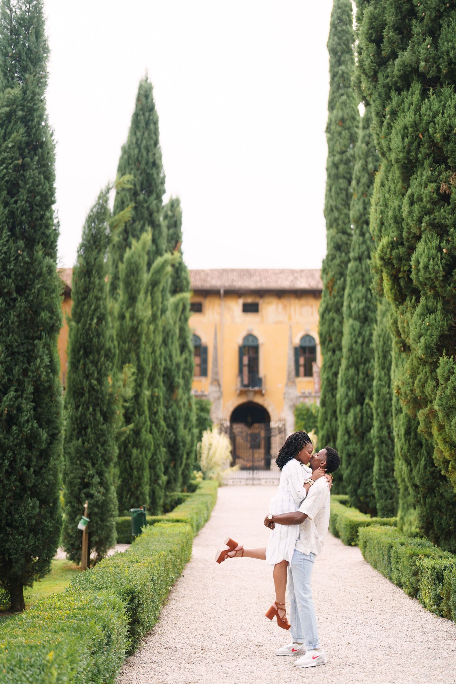 Proposal engagement and wedding photographer Italy Verona capturing natural emotional moments
