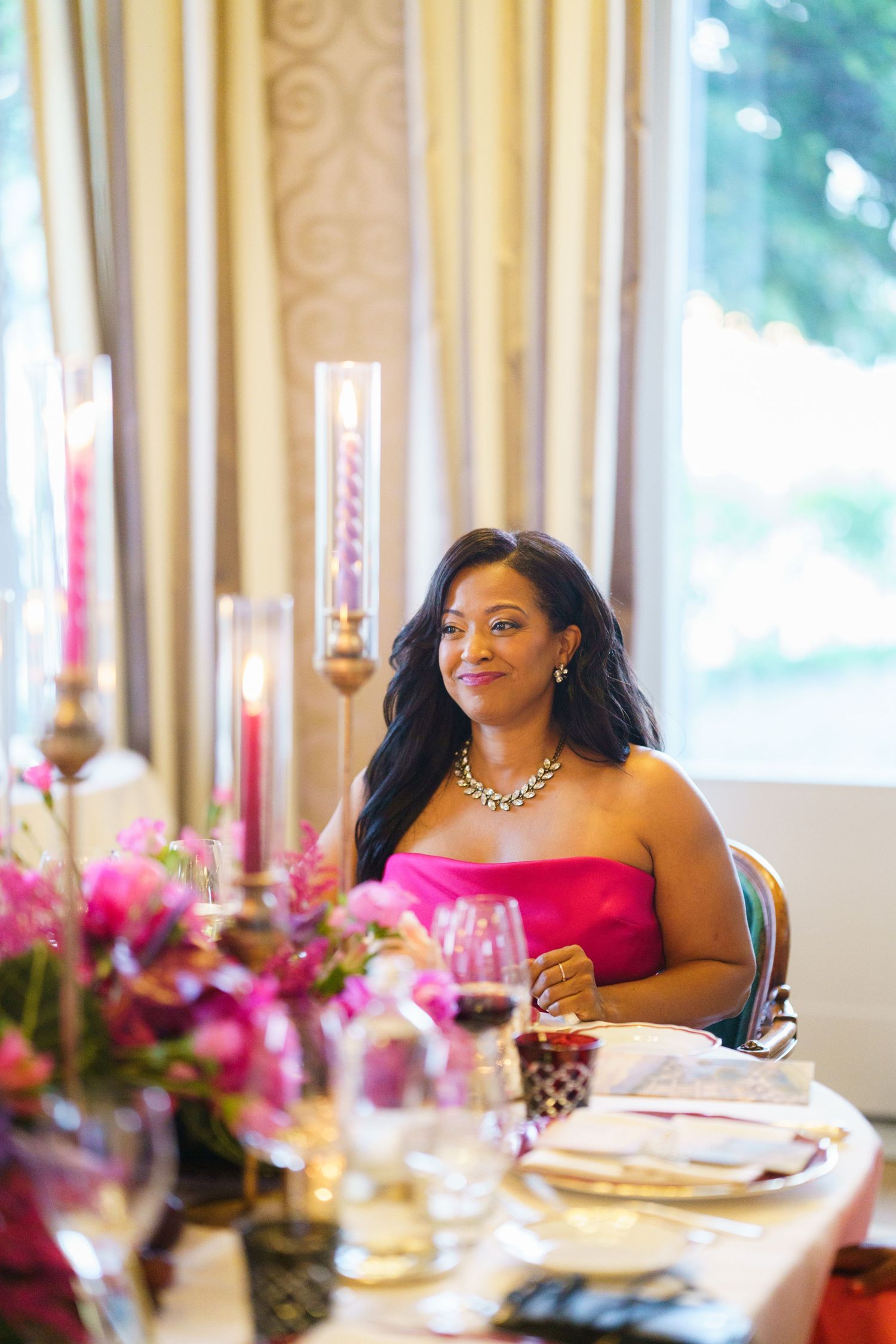 Candlelight dinner styling at Hotel Flori Como Lake celebration