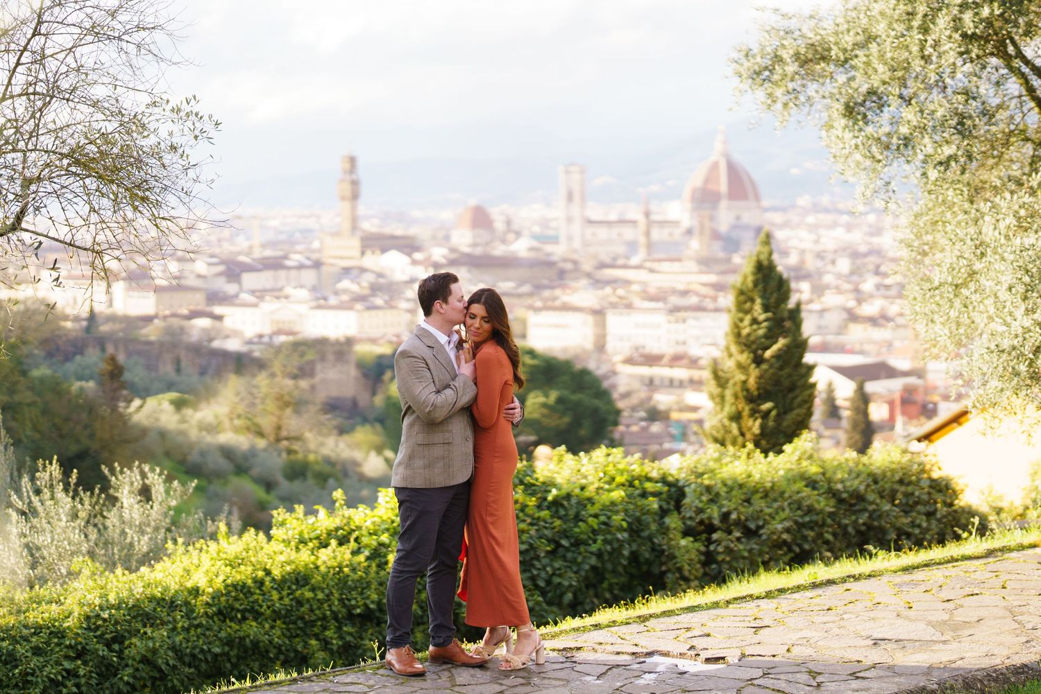 luxury family photographer florence overlooking duomo