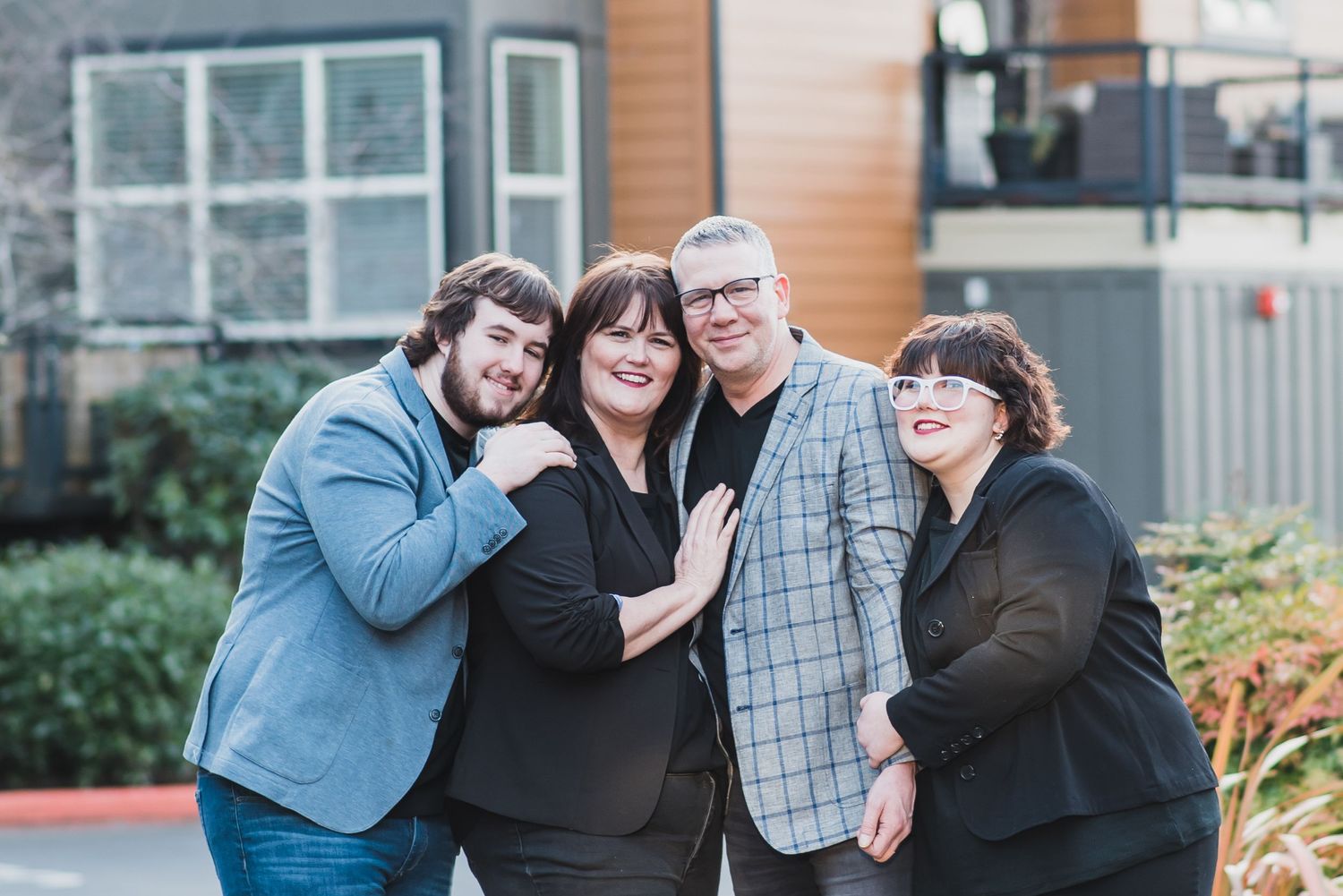 Cheri Nicolopoulos, husband, son and daughter