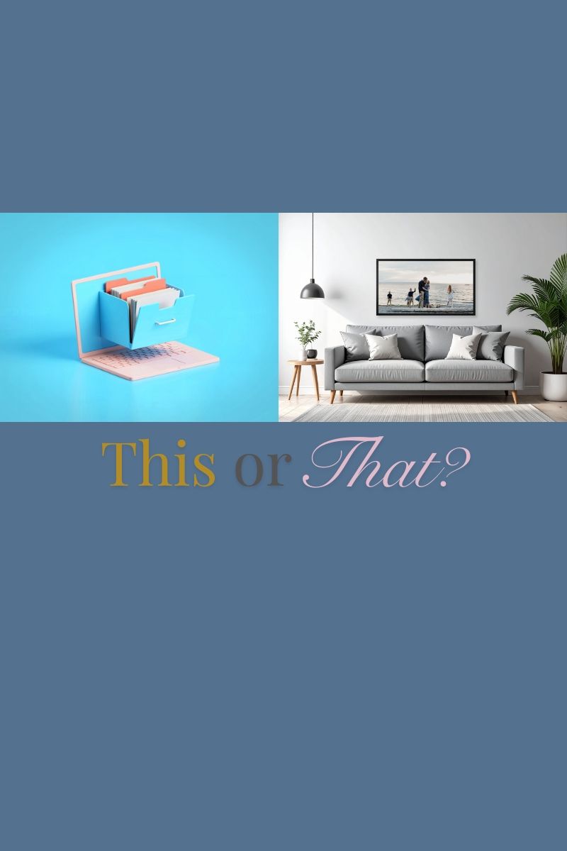 A collection of minimalist interior design photos arranged in a horizontal strip with blue background.