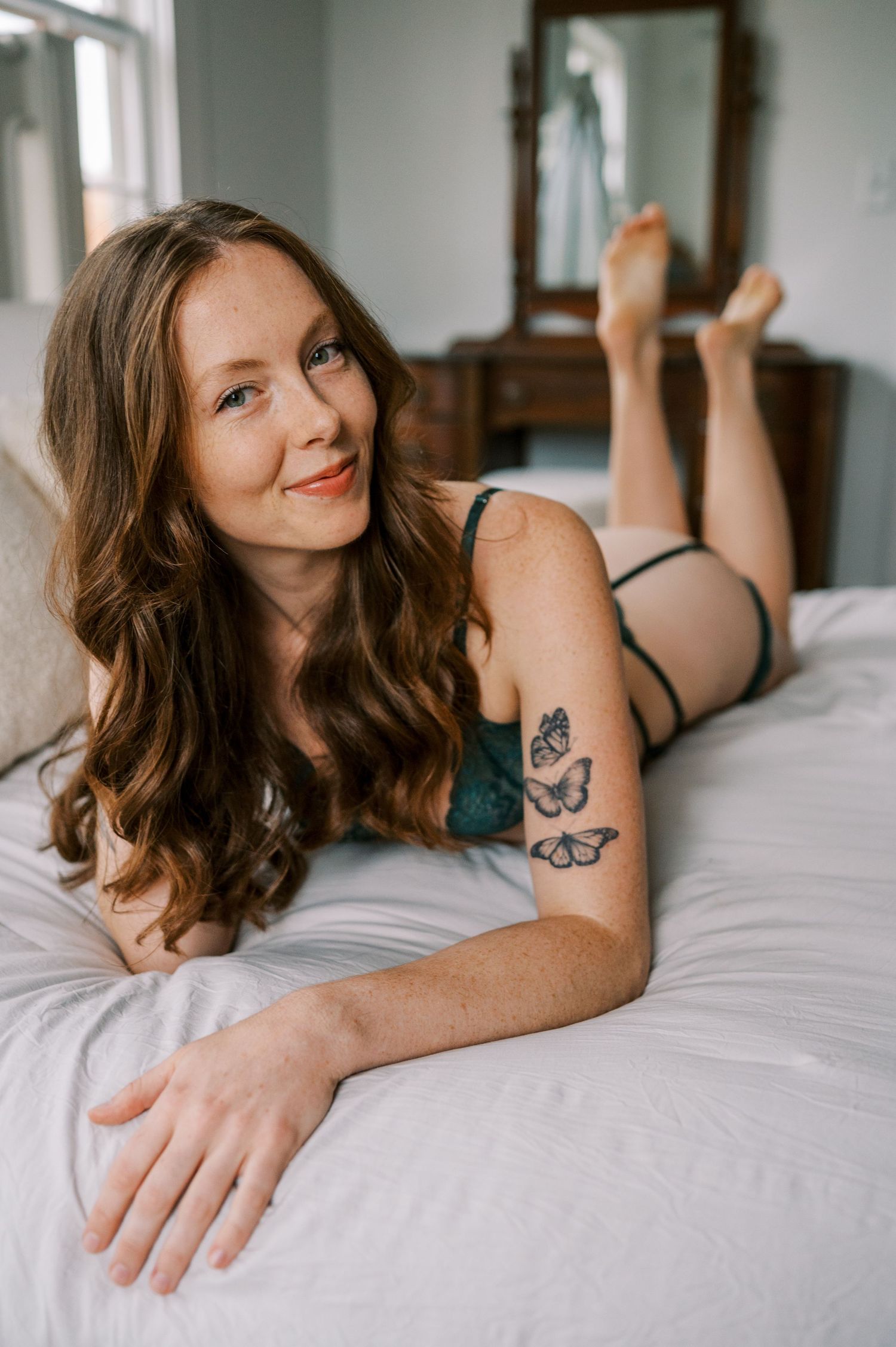 Luxury wedding boudoir session for Savannah bride